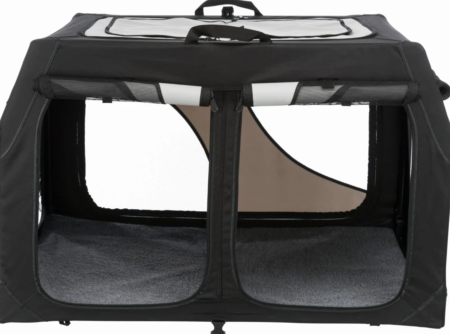Trixie Vario Double Tour skrzynka transportowa, 95 x 69 x 61 cm, 57 cm, czarna/szara
