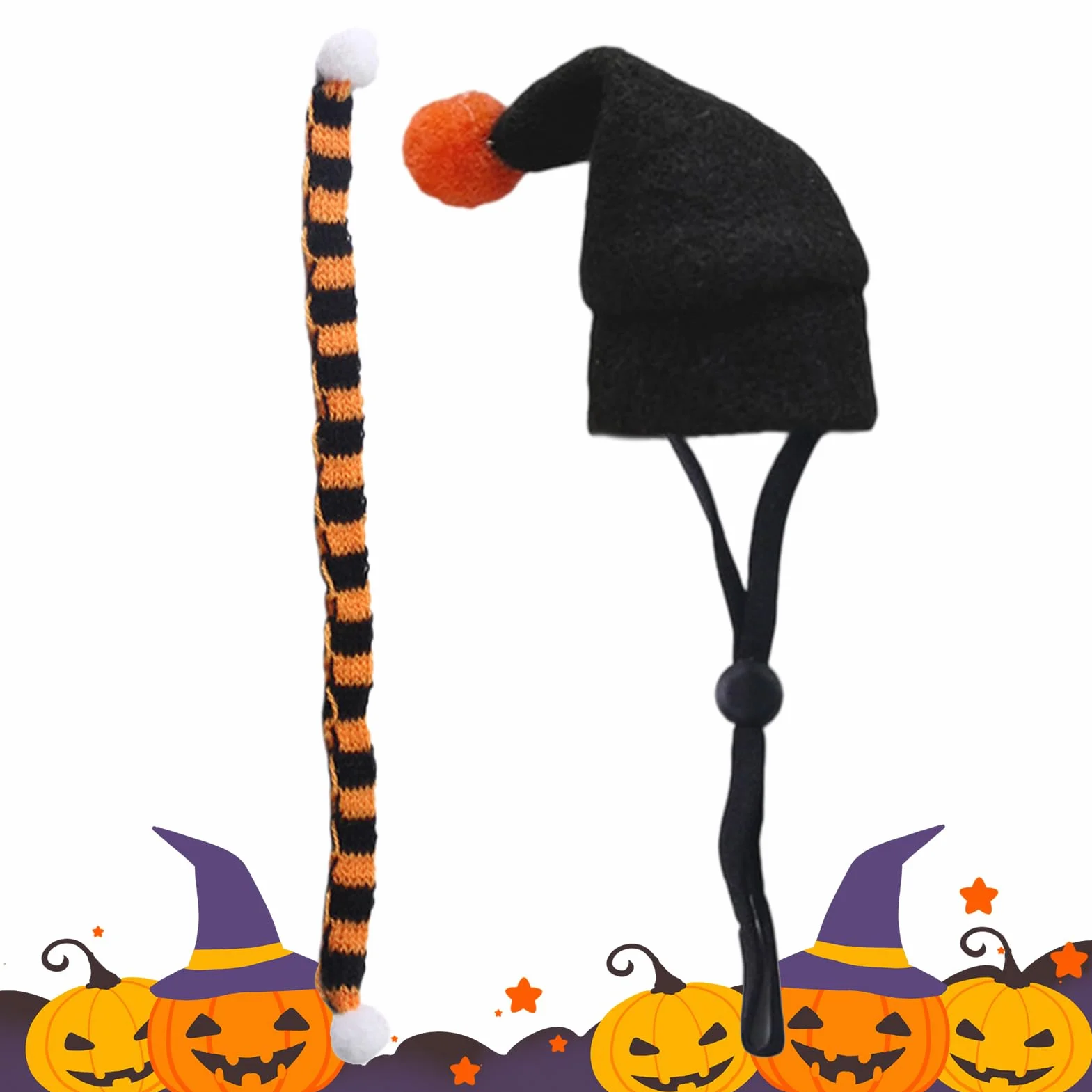 Przebranie chomika z szalikiem, uroczy strój dla chomika krasnoludka Halloween, strój dekoracyjny akcesoria imprezy dla gryzoni fotografia urodziny