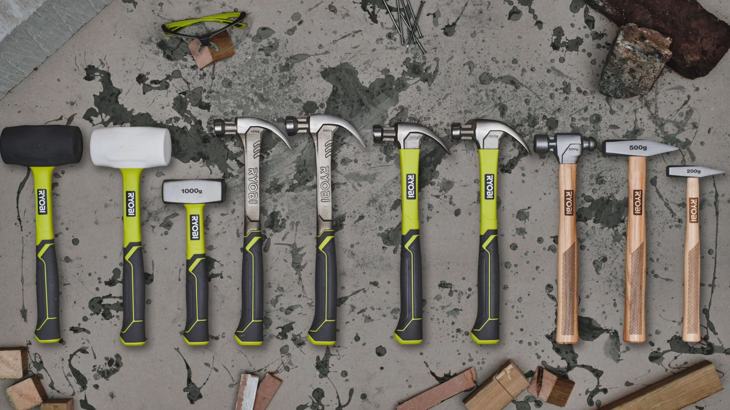 Ryobi RH16FSS Młotek Ramowy, 473 ml Zielony, Czarny