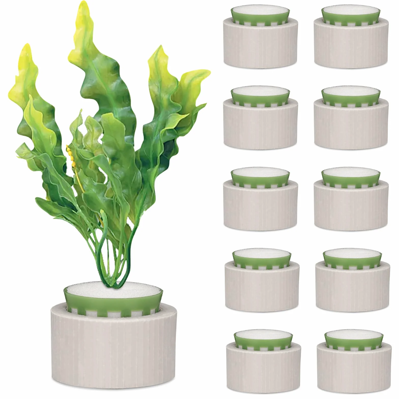 Ceramiczne obciążniki do roślin akwariowych zestaw pierścieni 10 sztuk