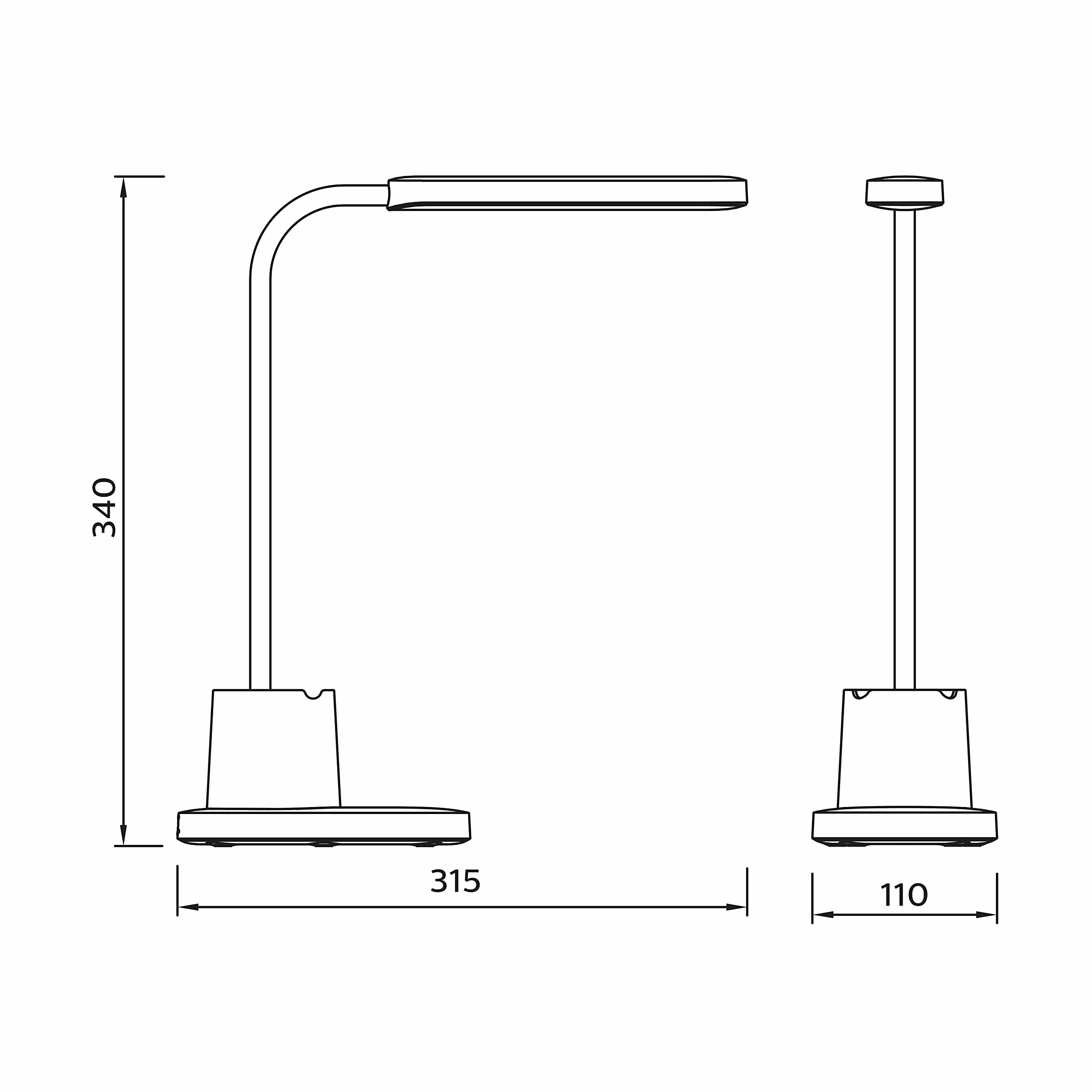 Philips LED Lampka biurkowa Performance Bucket DSK214 8W 3000-5700K biała ściemniana USB