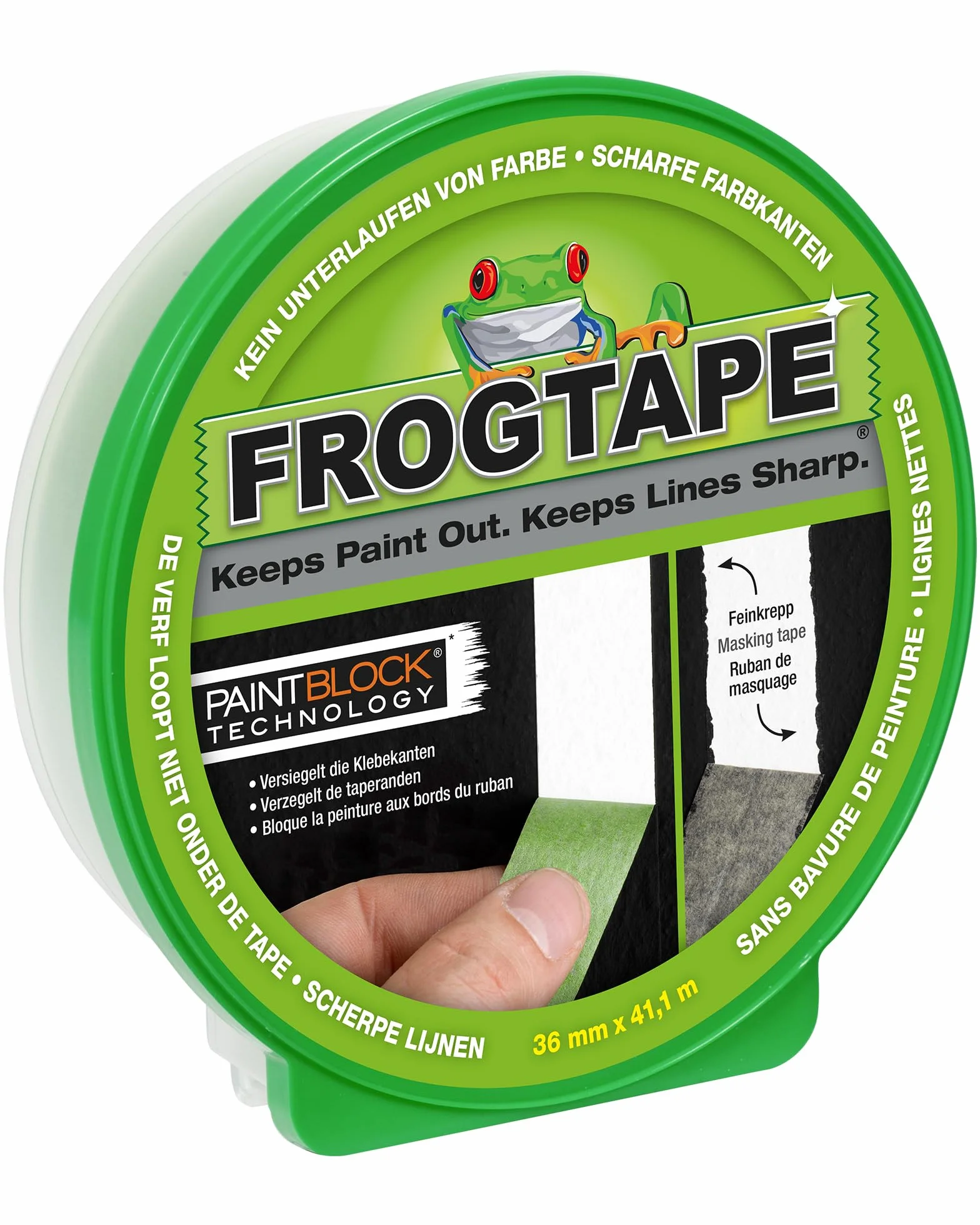 Frog Tape 631-01 Taśma Maskująca, Zielony, 36mm x 41m