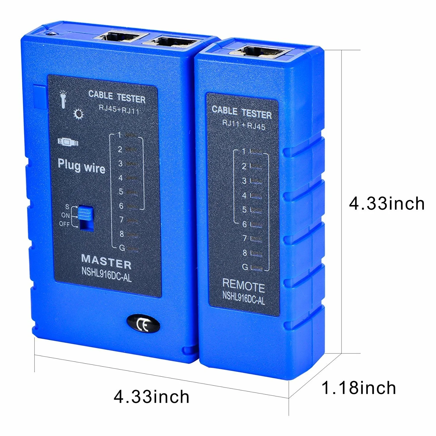 LEAGY Tester kabli sieciowych narzędzie testowe RJ45 RJ11 RJ12 CAT5 CAT6 UTP USB LAN Wire Ethernet
