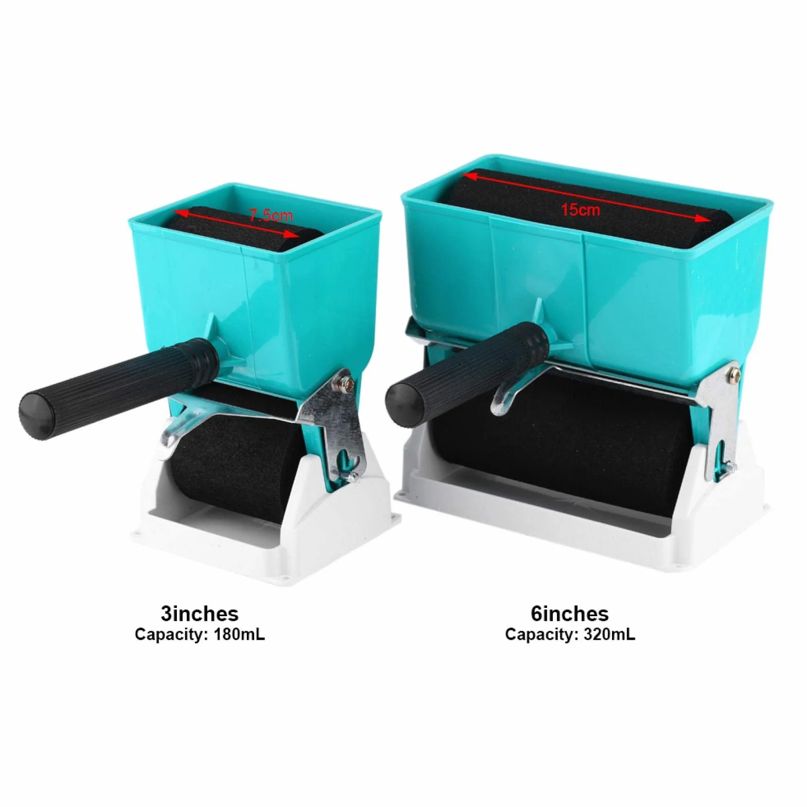 Przenośny Ręczny Aplikator Kleju Ręczny Wałek Samoprzylepny Stolarz Rozprowadzacz Kleju Dozownik Klej do Obróbki Drewna(3 inch with switch control flow)