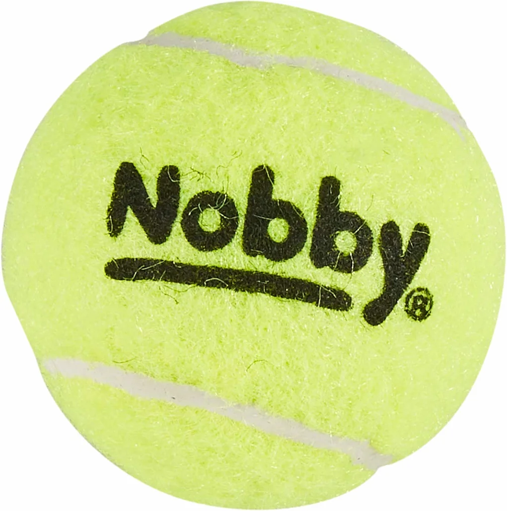 Nobby Piłka tenisowa z piszczałką S, 5,0 cm, 1 opakowanie (3 sztuki)
