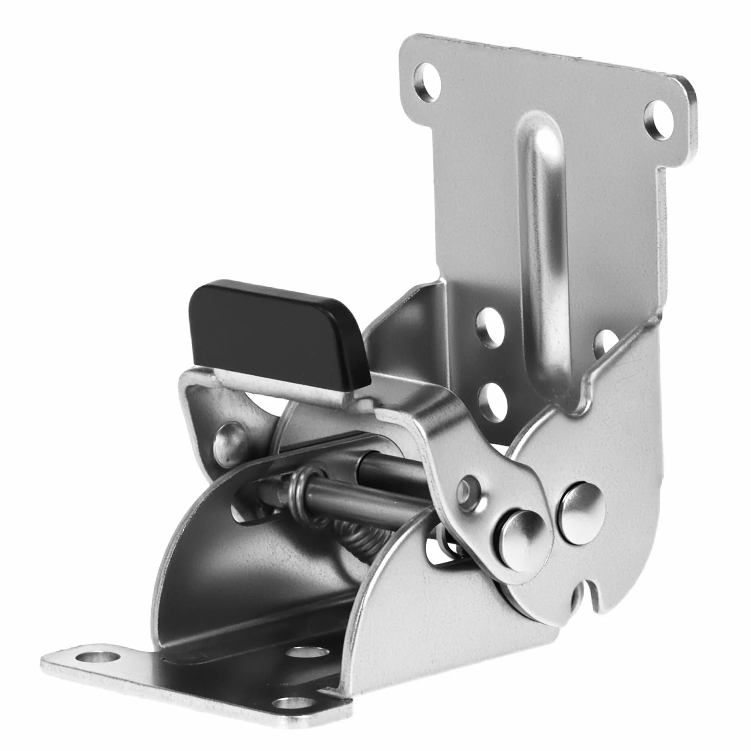 QWORK 4 Piece Składane zawiasy Nogi stołu Stalowe ocynkowane śruby 40 W zestawie srebrne