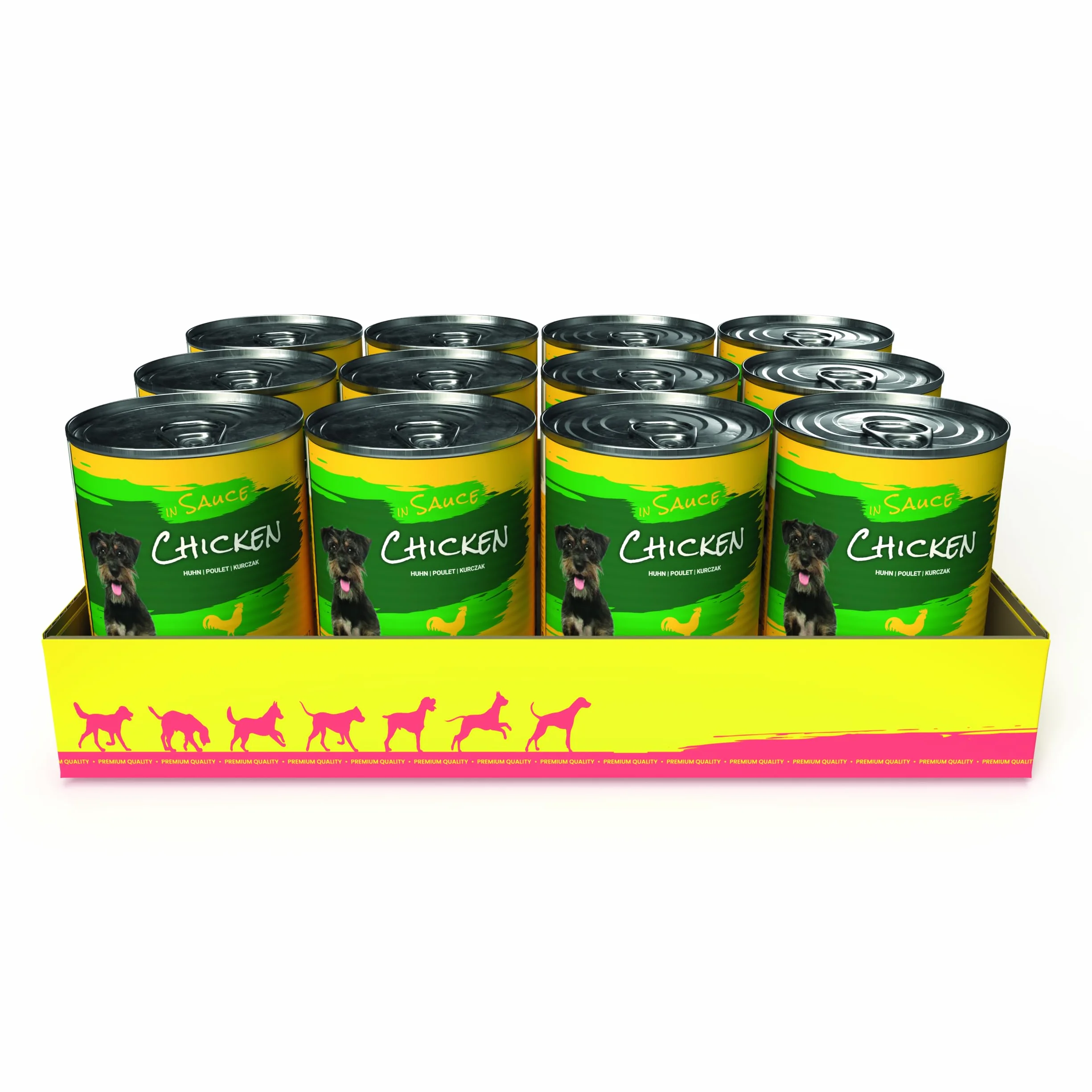 JosiDog Kurczak w sosie (12 x 415 g) | Dorosły | Premium mokra karma dla dorosłych psów | z kurczakiem w sosie z witaminą D3 i E | Powered by Josera | mokra karma dla psów | Kompletna karma |