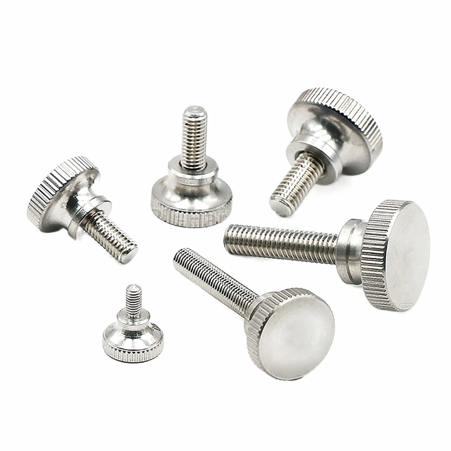 Śruby radełkowane M2 M2.5 M3 M4 M5 M6 303 uchwyt ręczny ze stali nierdzewnej śruby długość 3-35mm dla DIY komputer samochodowy (Color : 10 PCS, Size : M6 x 35 mm)