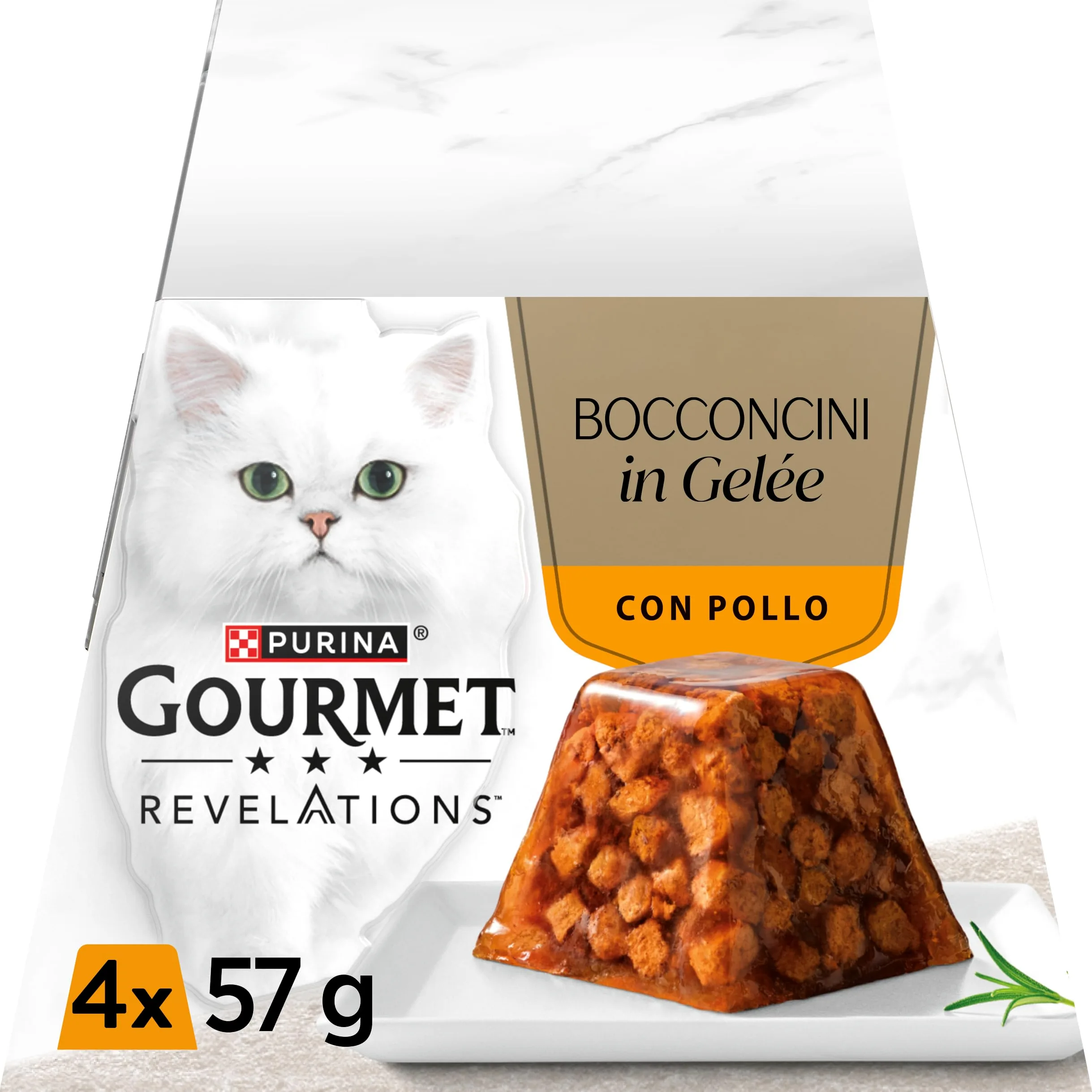 GOURMET Revelations Mokra Karma dla Dorosłych Kotów z Kurczakiem, 24 x 57 g