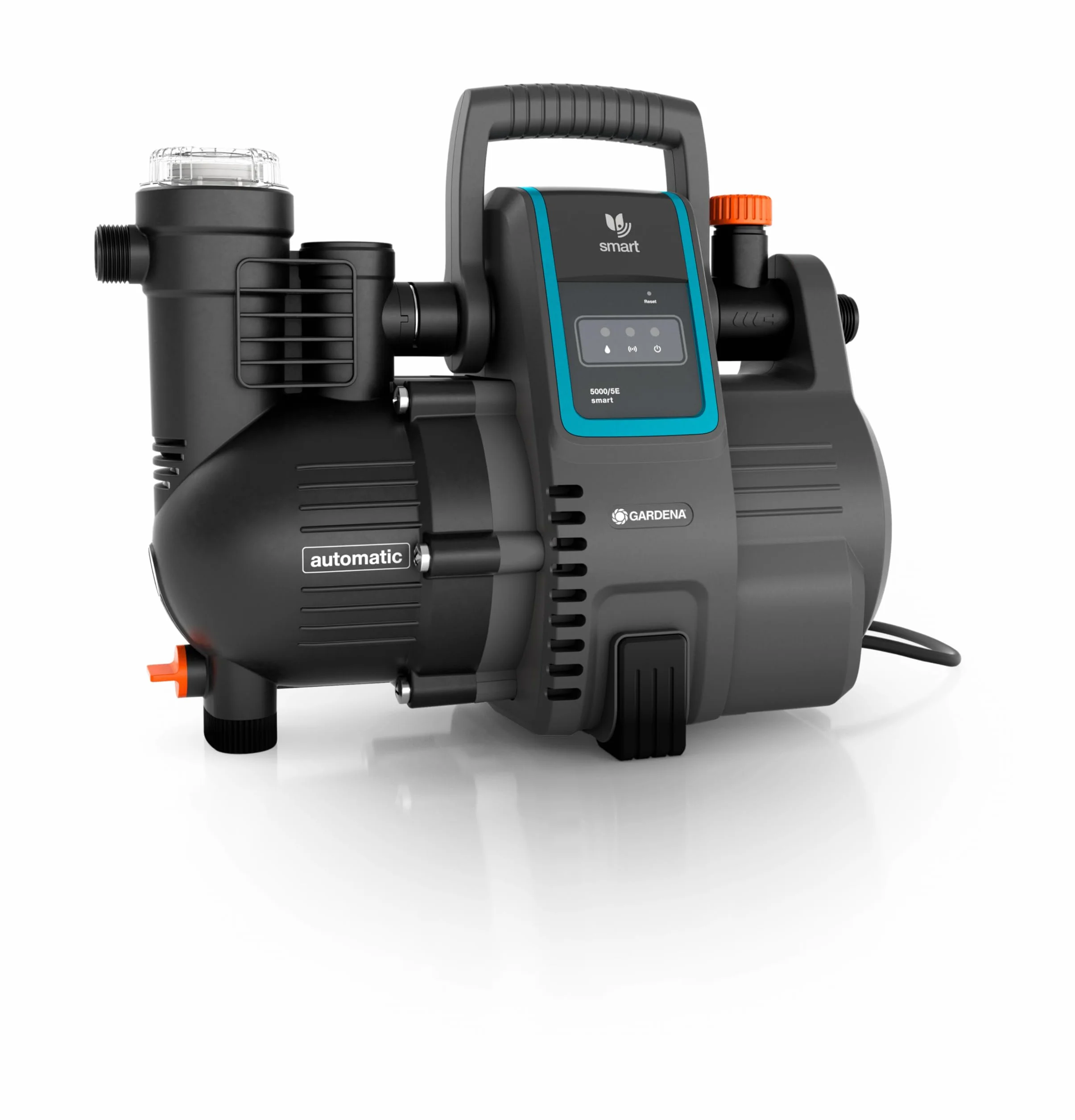 Gardena smart Pressure Pump 5000 l/h automatyczny hydrofor sterowany aplikacją filtr wstępny 8 m zabezpieczenie przed pracą na sucho
