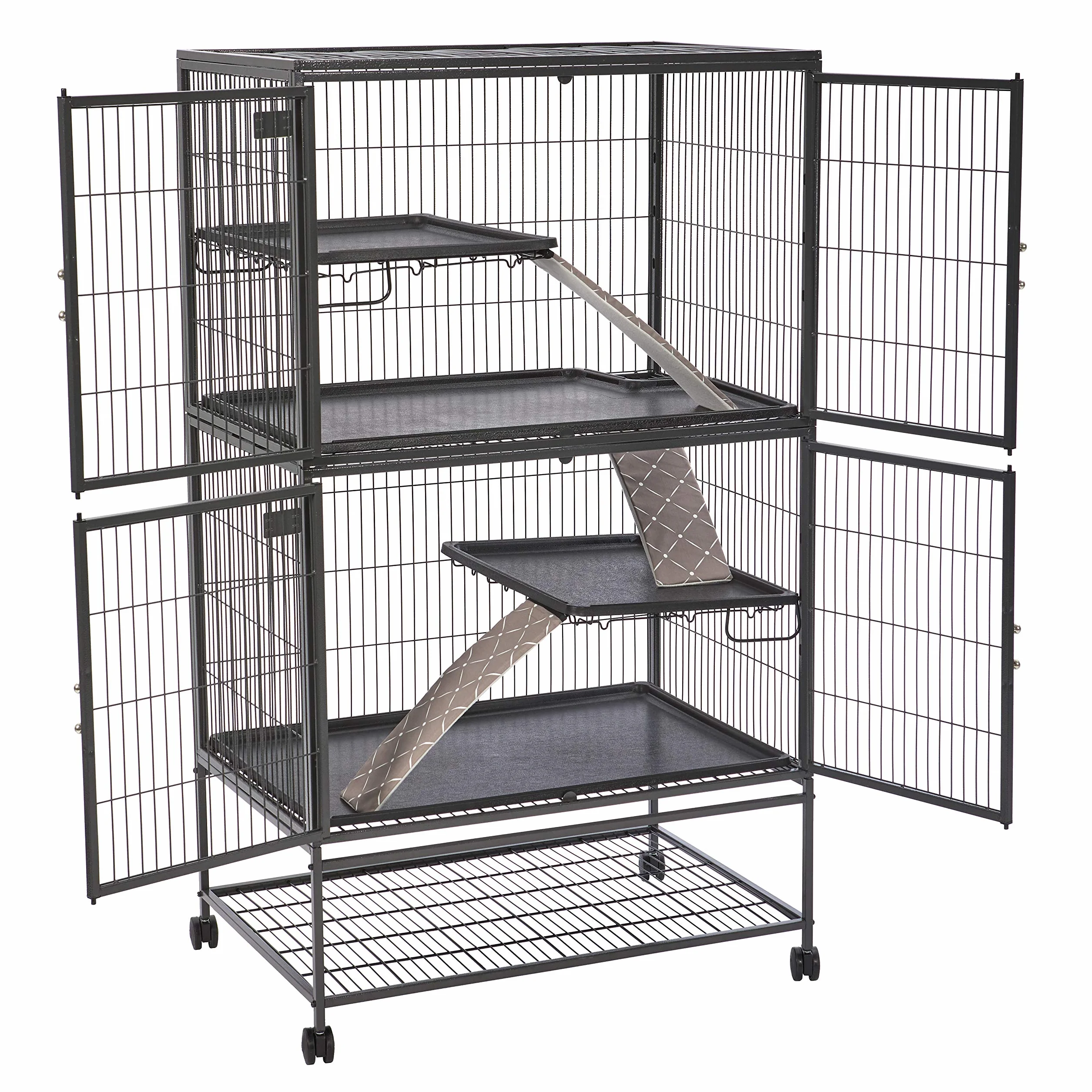 MidWest Homes for Pets Designer Ferret Nation Critter Nation pokrowce na rampy 3-pak jasnobrązowe białe małe