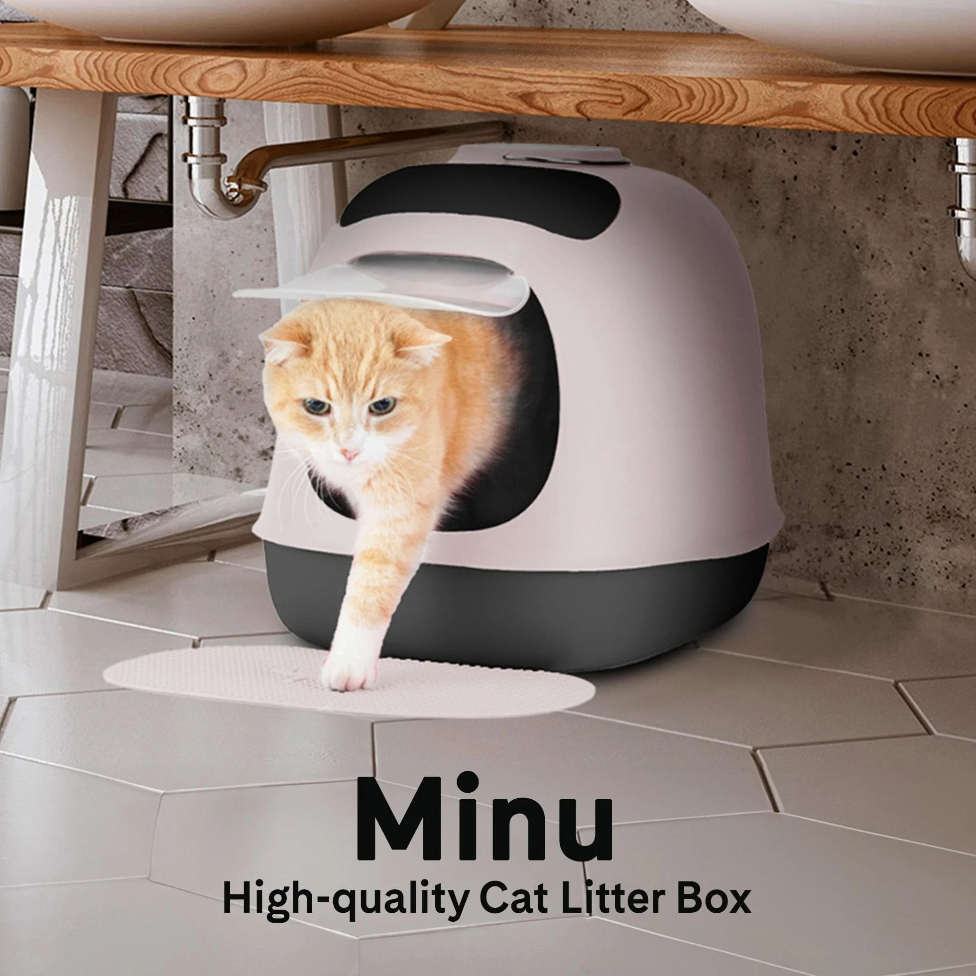 United Pets Minu kosz dla kota, szary/ciemnoszary
