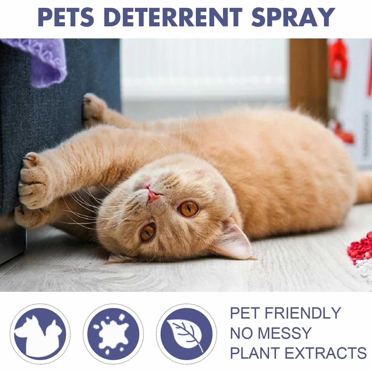 LDREAMAM Spray przeciw zarysowaniom dla kotów, ochrona przed zadrapaniami dla kotów, spray odstraszający psy, spray do obrony przed zadrapaniami, do użytku wewnątrz i na zewnątrz, 1 szt