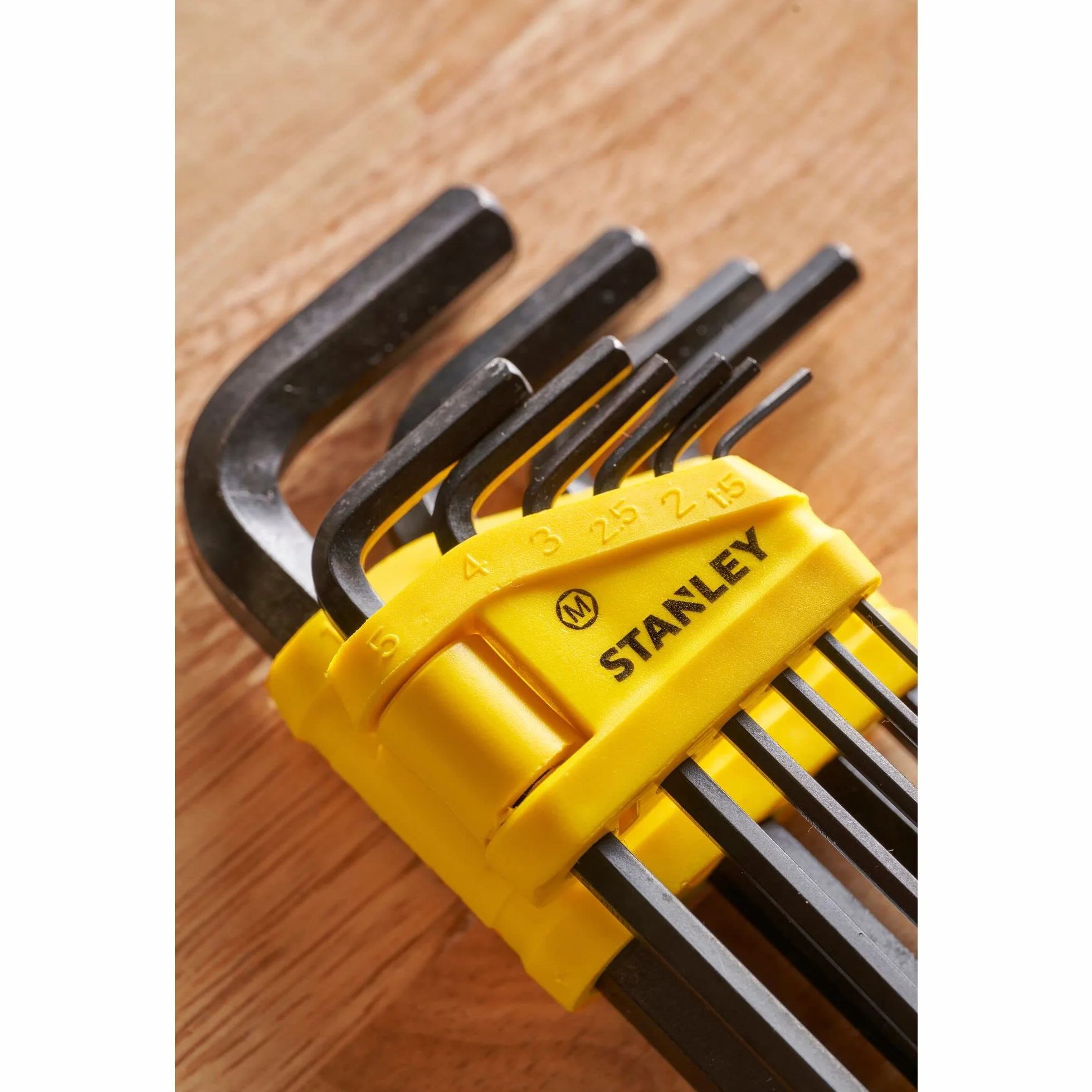 Stanley Zestaw Kluczy Imbusowych 1,5-10 mm 10 Sztuk Czarny/Żółty