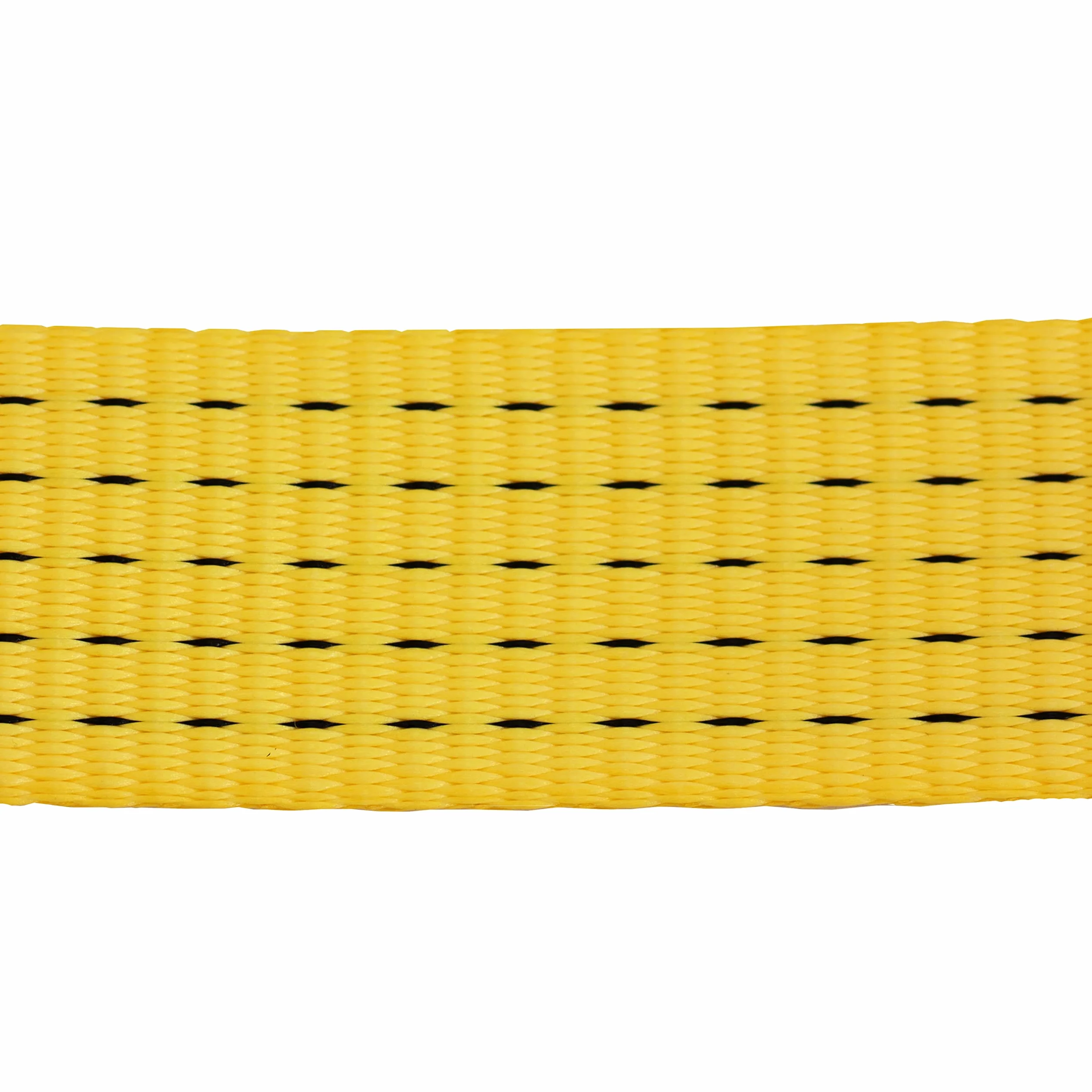 Petex 43193619 pas mocujący bez grzechotki, 1-częściowy, 9,6 m, 50 mm, 2500/5000 daN, podwójny haczyk, żółty