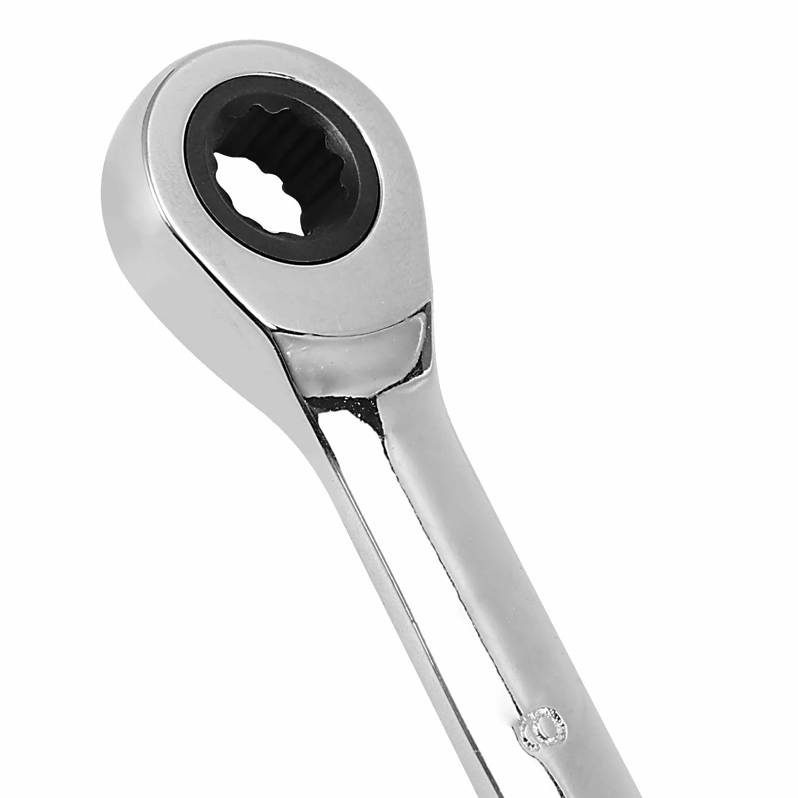 Zestaw 7 kluczy z grzechotk?, 6, 7, 8, 9, 10, 11, 13 mm, klucz p?asko-oczkowy z grzechotk?, 72 z?by