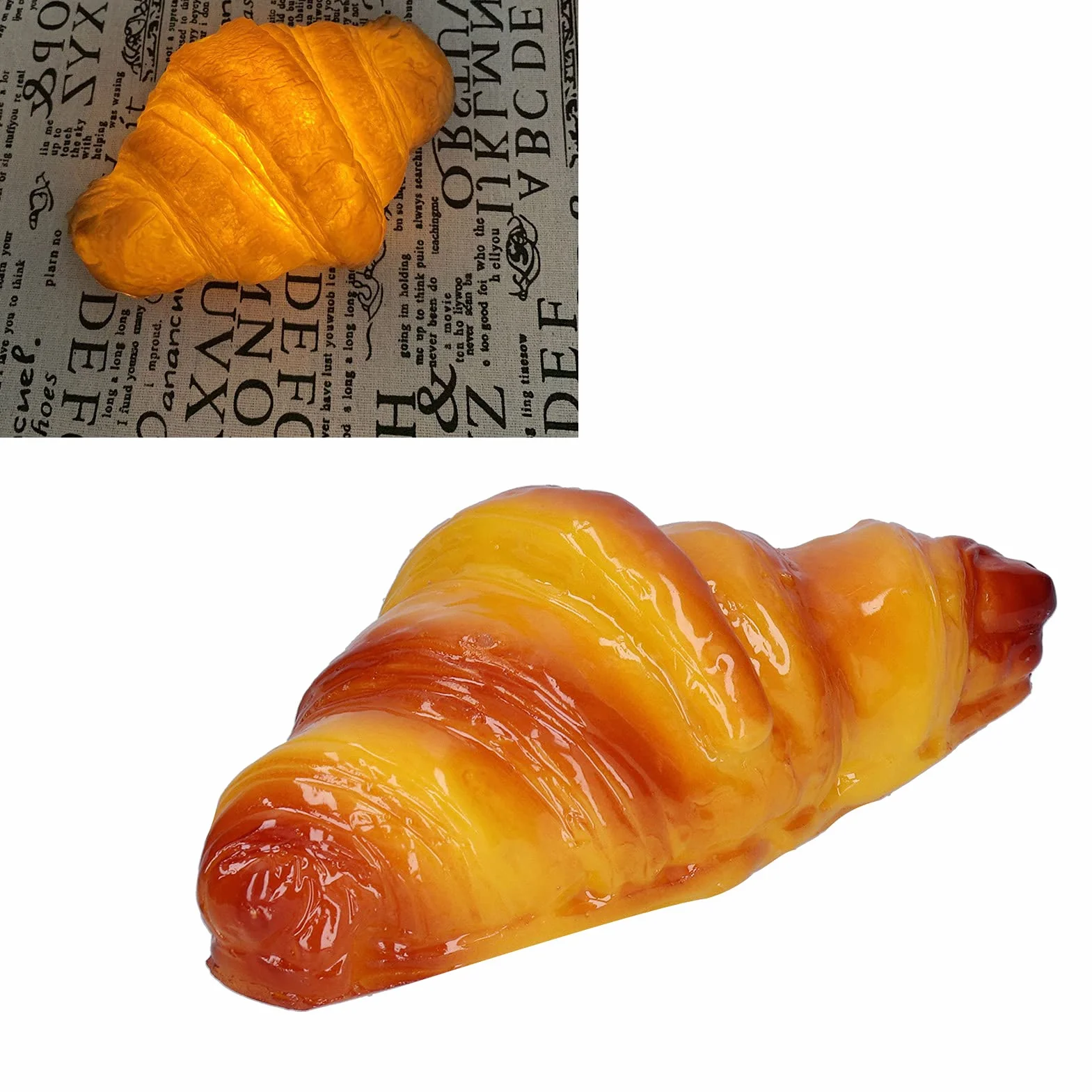 Lampka Nocna LED, Lampka do Chleba Croissant Lampka Nocna Symulacja Lampka w Kształcie Chleba Dekoracyjna Lampa LED dla Dziewczynki Kid Sypialnia dla Dzieci Cukiernia