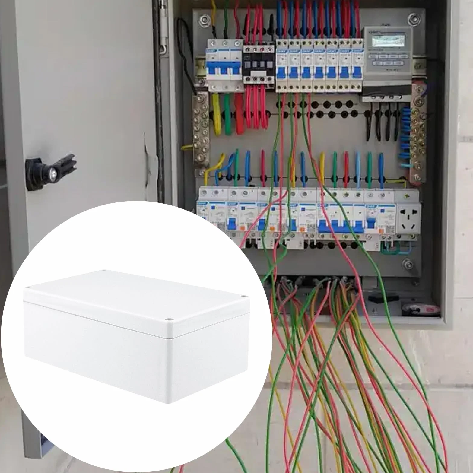 FUNSUEI Puszka przy??czeniowa, 2 sztuki, 200 x 120 x 56 mm, puszka rozga???na, wodoszczelna IP65, elektryczna puszka rozdzielcza zewn?trzna, skrzynka przy??czeniowa z tworzywa sztucznego ABS, puszka
