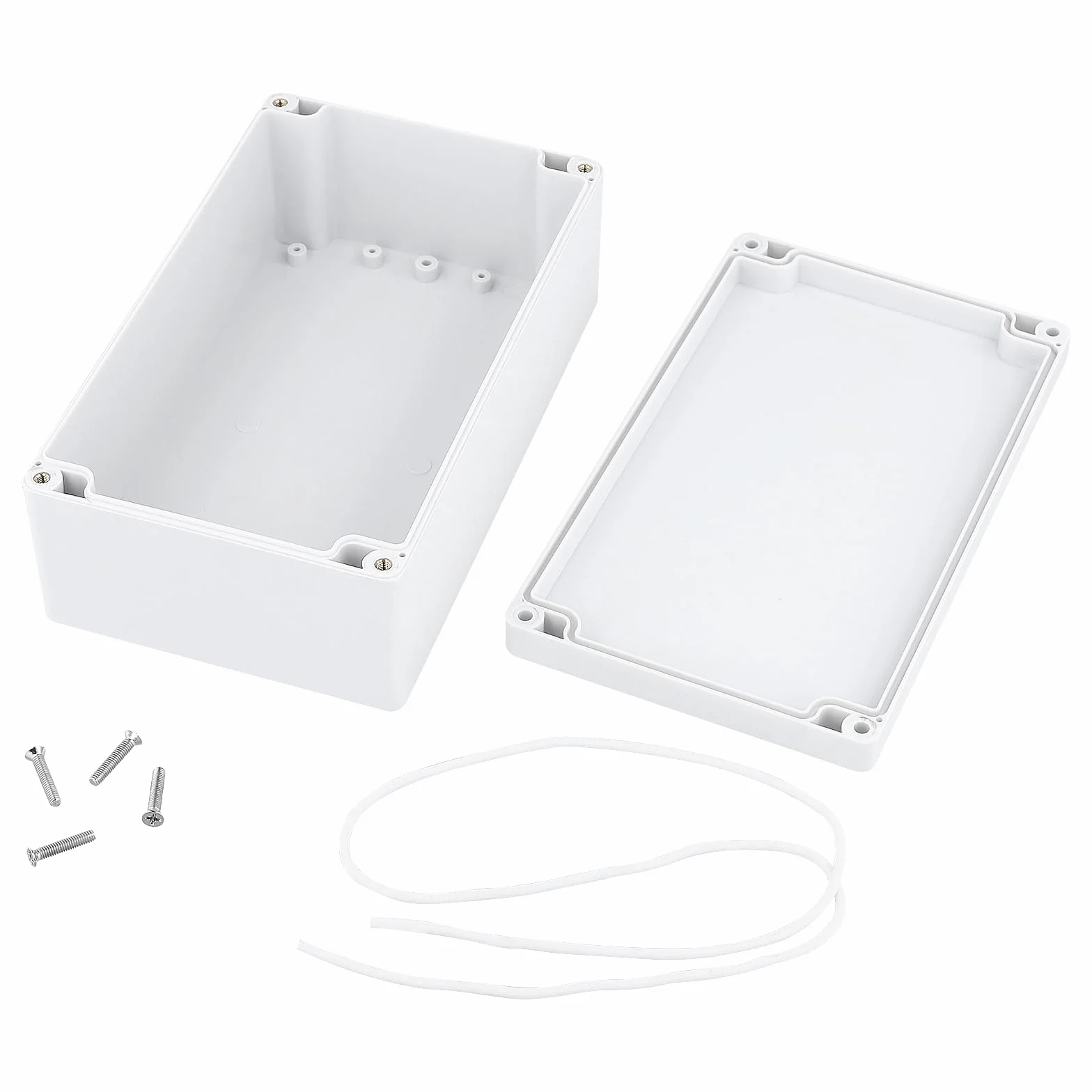 FUNSUEI Puszka przy??czeniowa, 2 sztuki, 200 x 120 x 56 mm, puszka rozga???na, wodoszczelna IP65, elektryczna puszka rozdzielcza zewn?trzna, skrzynka przy??czeniowa z tworzywa sztucznego ABS, puszka