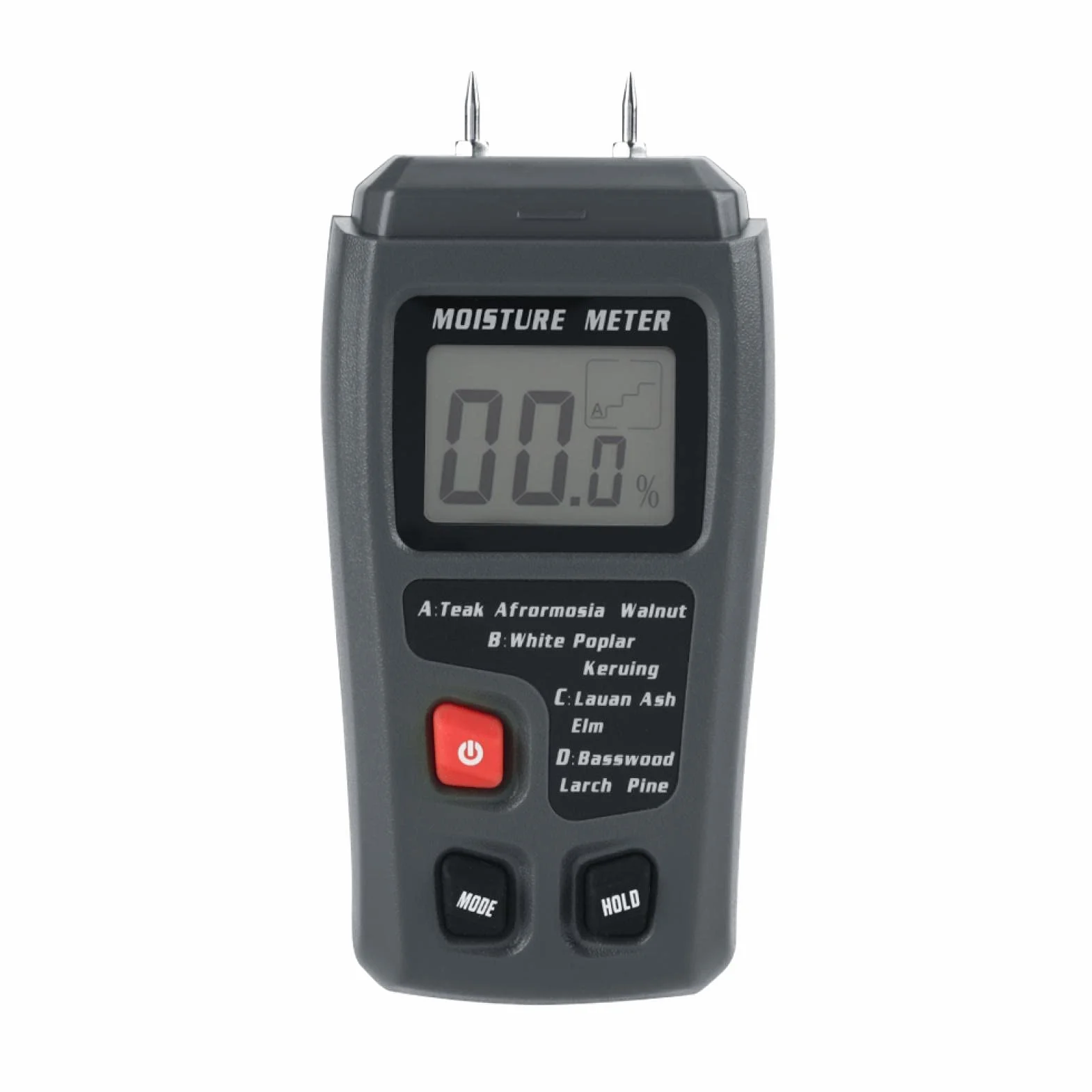 Cyfrowy miernik wilgotności drewna LCD, tester wilgotności do drewna i materiałów budowlanych