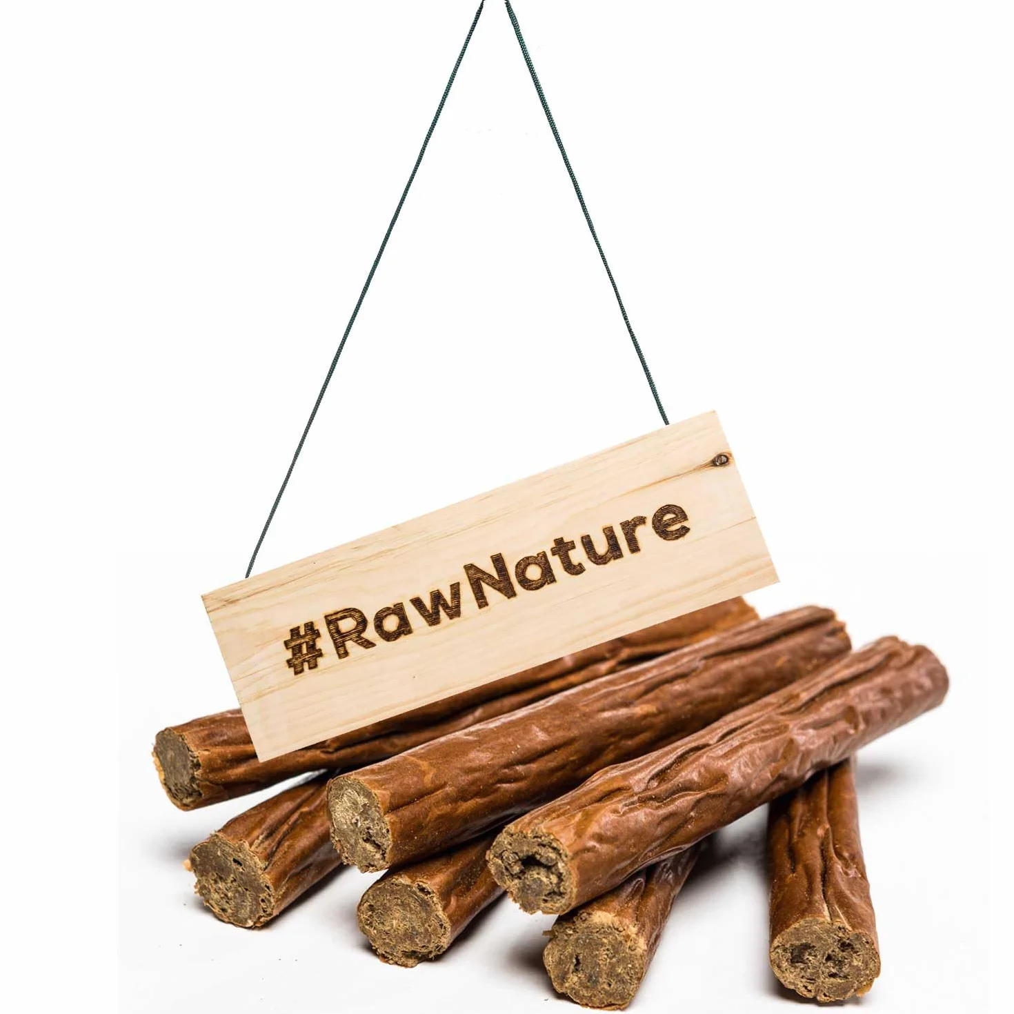 RAW Nature Psie cygaro kangur, 7 sztuk, 100% naturalna przekąska dla psa, monoproteina, hipoalergiczne i bez zbóż, suszone na powietrzu mięso kangurka, suszone mięso, wysokiej jakości mięso