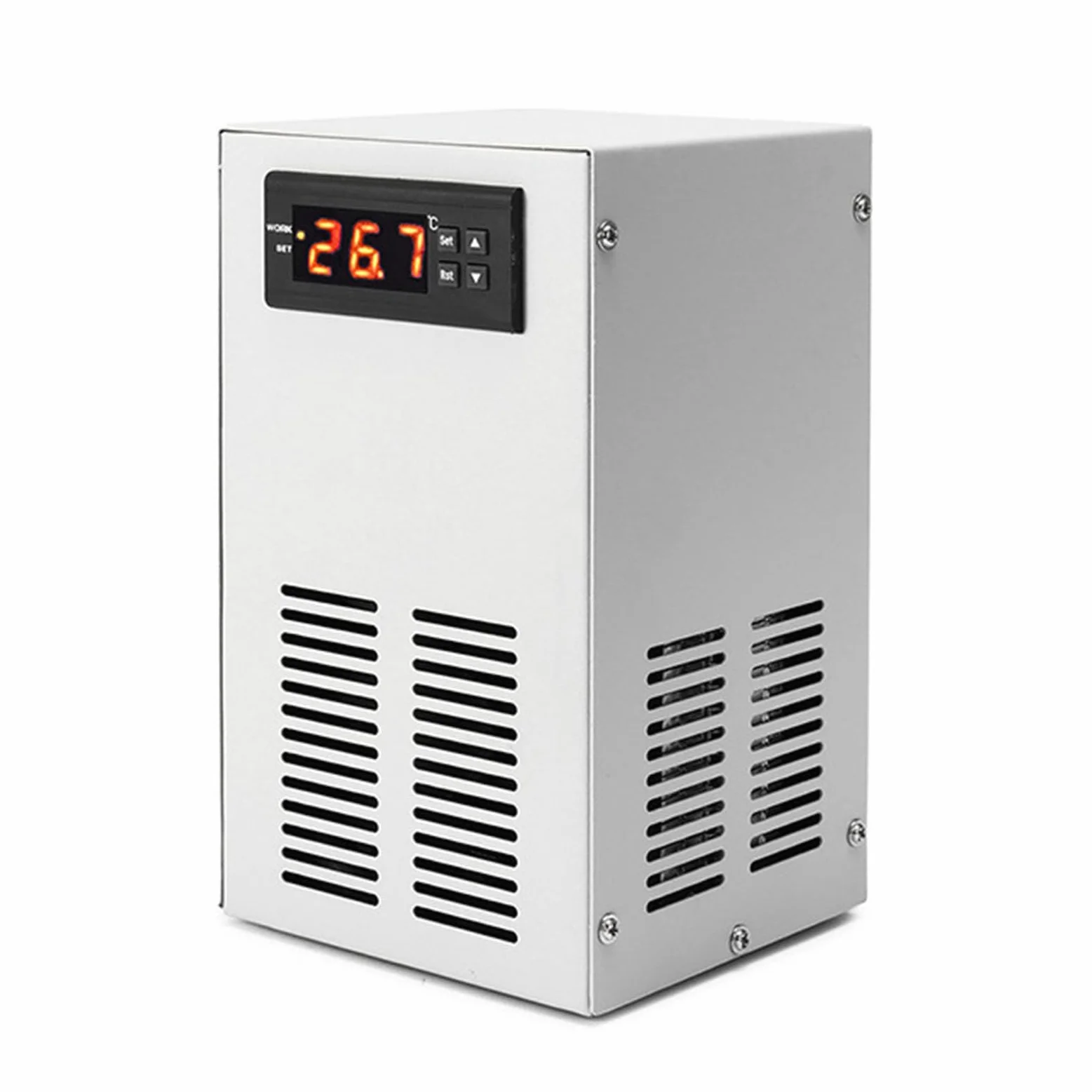 Cryfokt Chłodzenie Wodne do Akwariów, Chłodnica Akwariowa Premium z technologią elektroniczną, Zaawansowany System Chłodzenia, stabilność Temperatury dla Miłośników Ryb (wtyczka UE 220V)