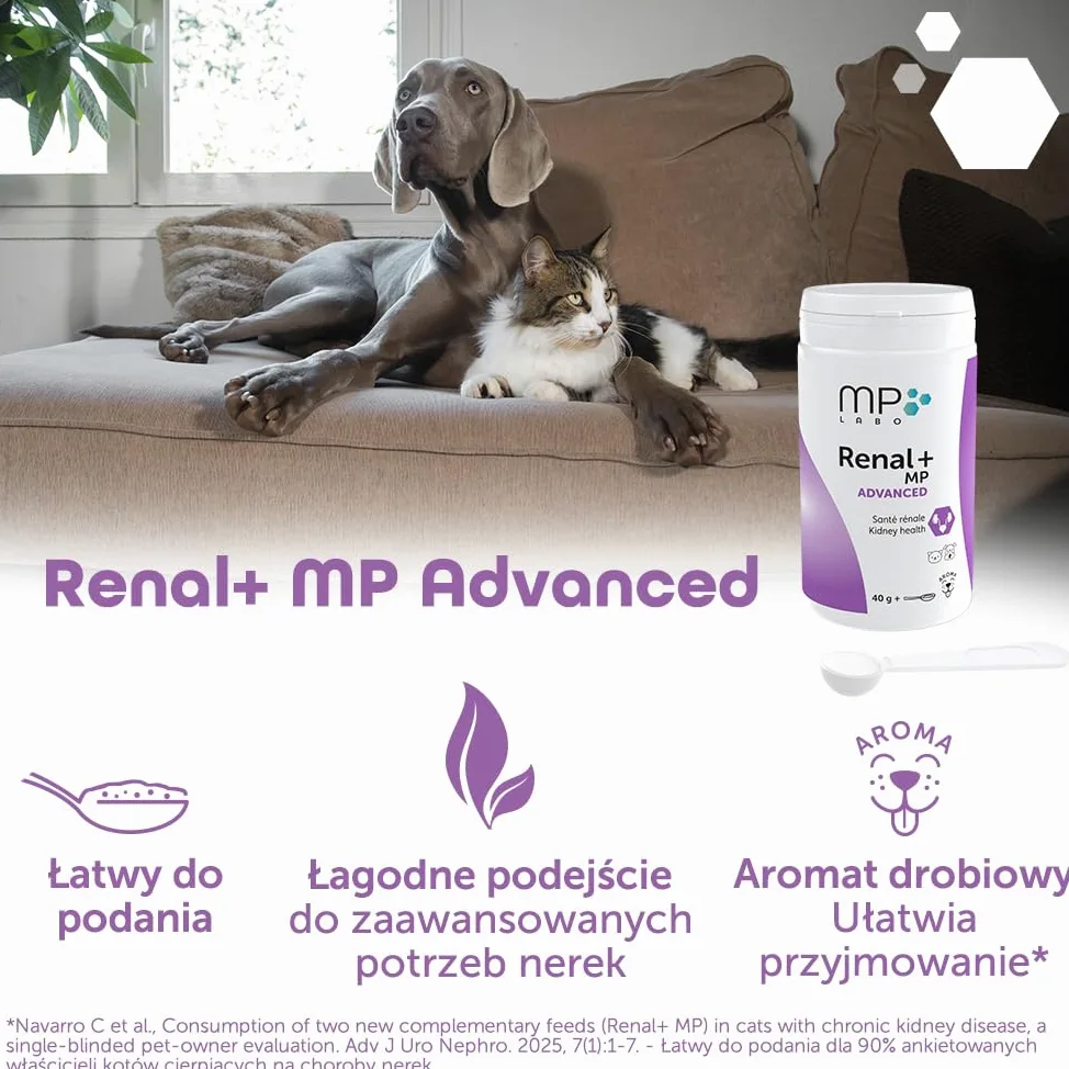 MP Labo Renal + MP Advanced 40 g zdrowie nerek dla psów i kotów