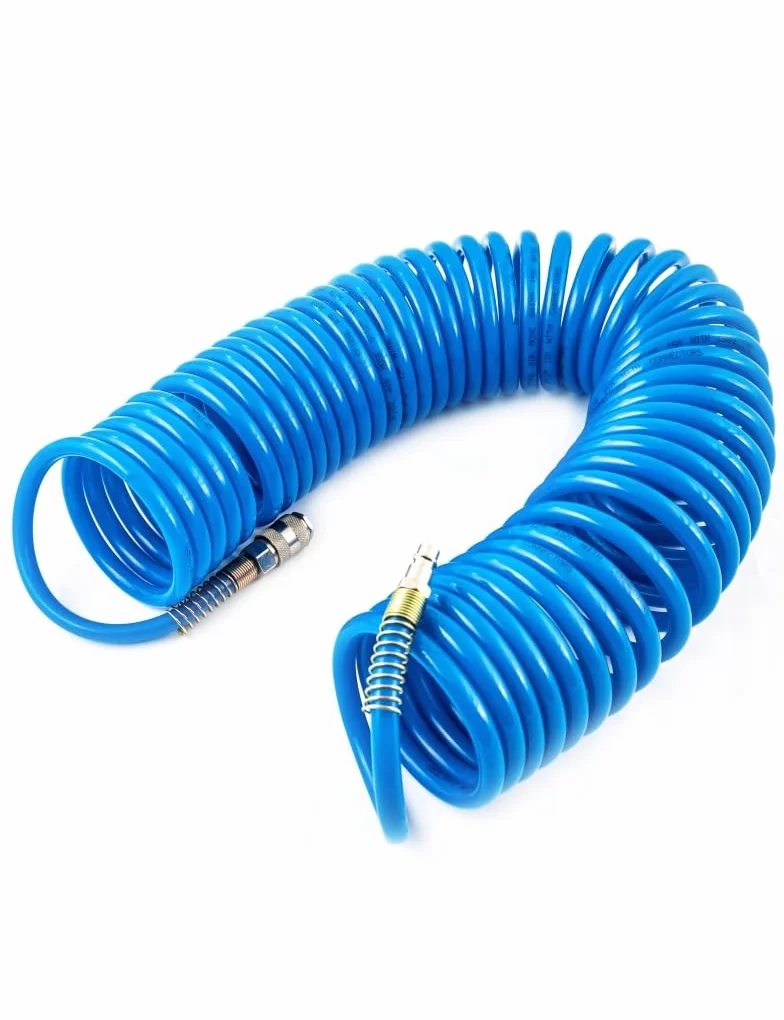 Wąż przewód pneumatyczny spiralny 8x12mm 10m czarny