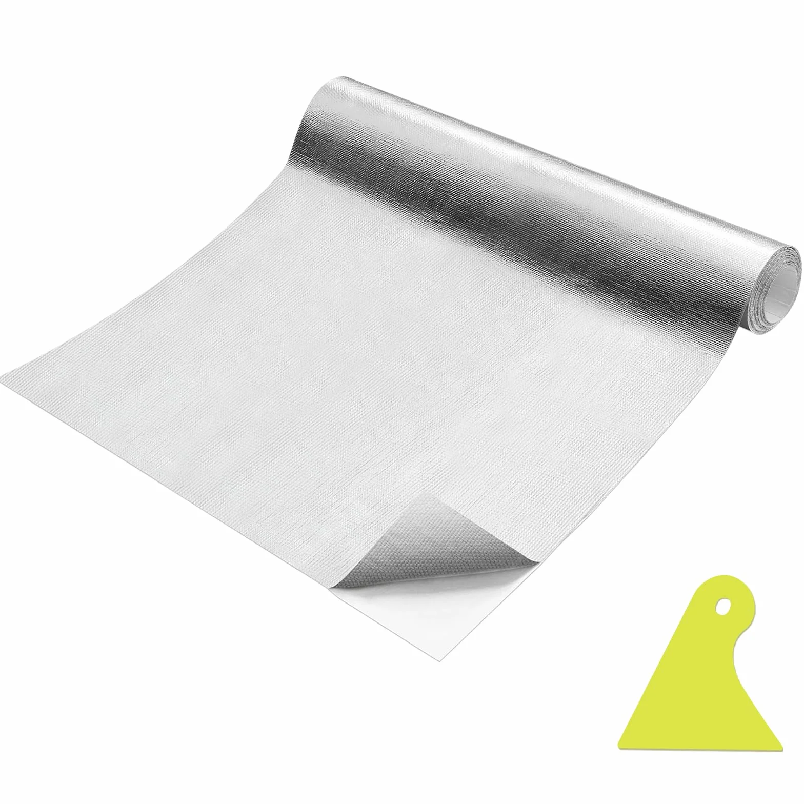 Aluminiowa mata chroniąca przed wysoką temperaturą, izolacja z włókna szklanego, materiał odblaskowy (60 x 200 cm)