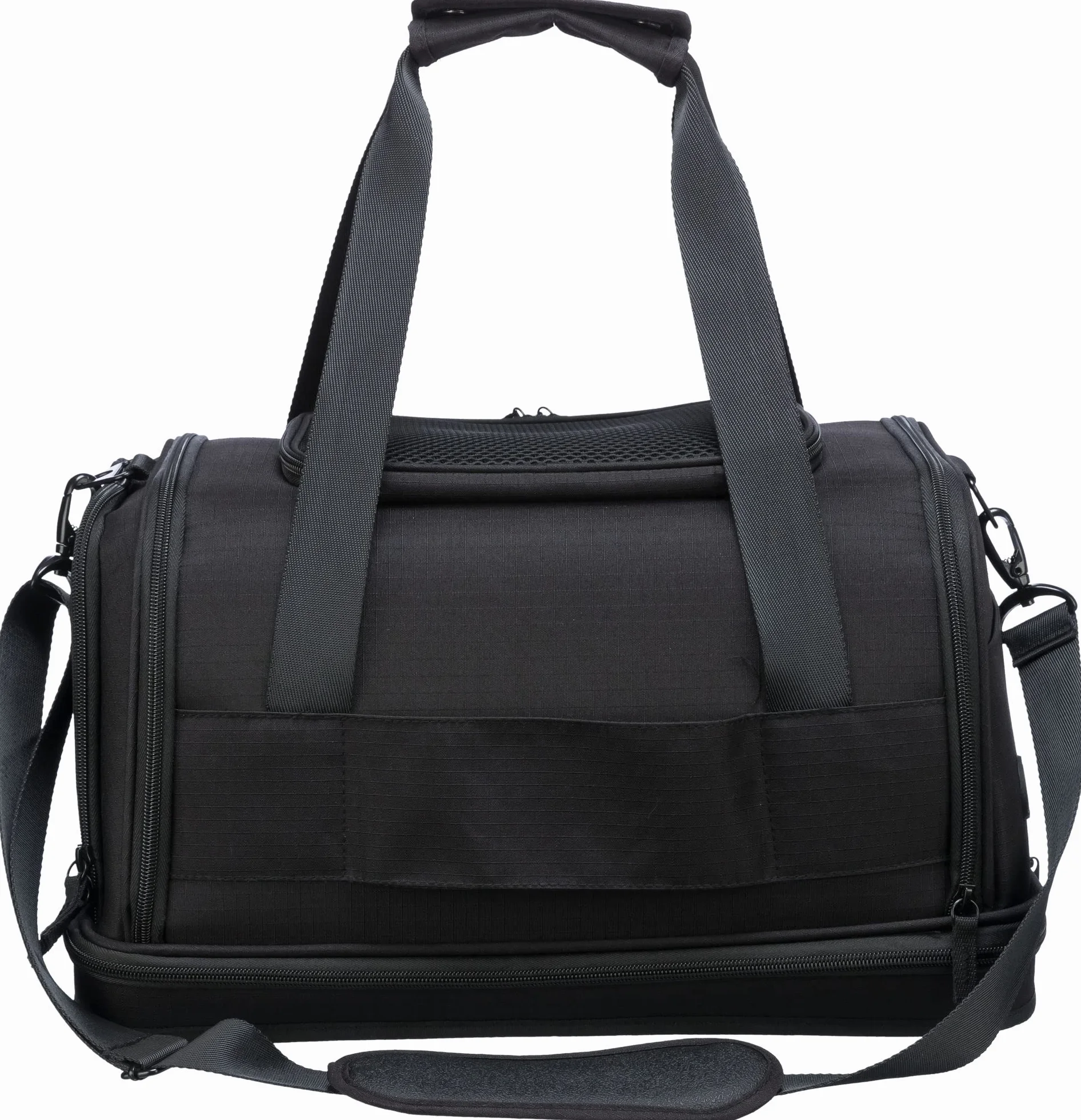 TRIXIE Airline 28904 torba podróżna, samolot, torba podróżna dla psów, 28 × 25 × 44 cm, czarna