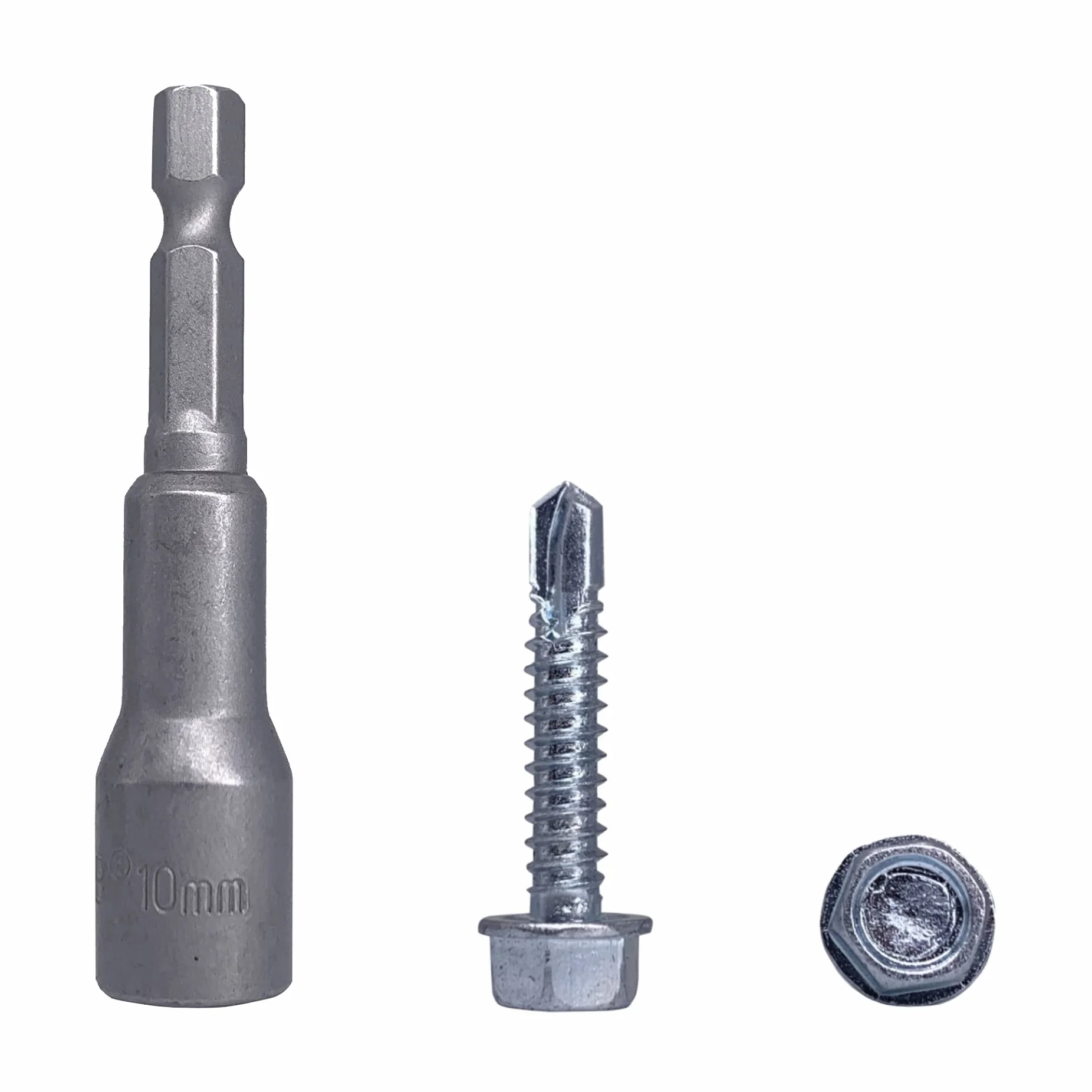 (80 sztuk) DIN 7504 K stal ocynkowana 6,3 x 32 mm śruby, samouwiercająca śruba z blachy, głowica podkładki sześciokątnej, samogwintujące (80, 6,3 x 32 mm)