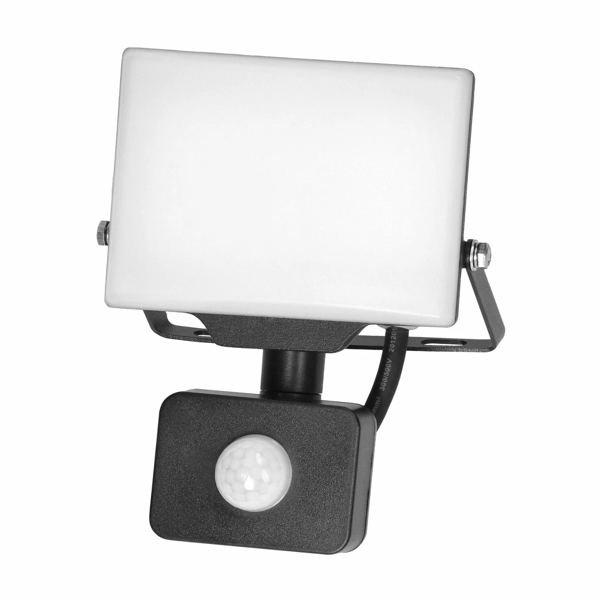Naświetlacz Led z Czujnikiem Ruchu 4000K Aluminium + Poliwęglan Lampa Ścienna LED z Czujnikiem Ruchu IP44 (20W 1600lm)