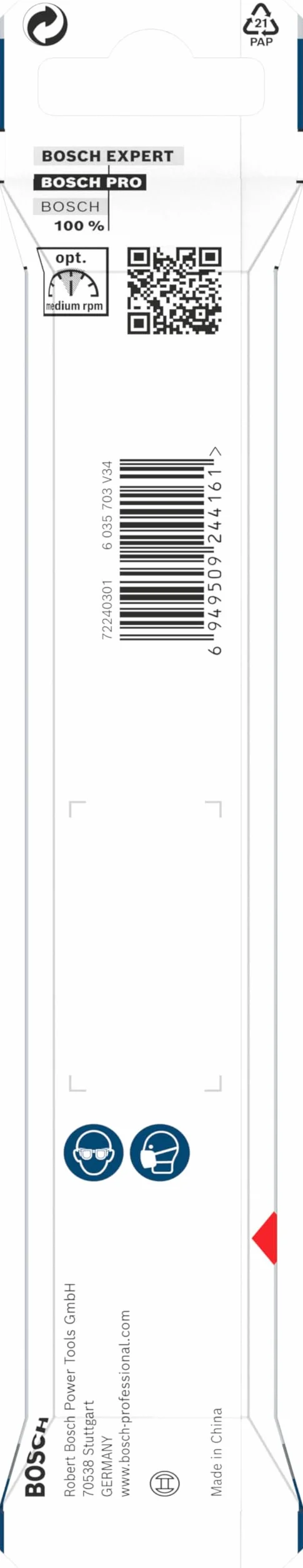 Bosch 1x Wiertło PRO Wood HSS Brad Point (do Miękkie drewno, Ø 10,00 mm, Professional Akcesoria Wiertarki/Wkrętarki)