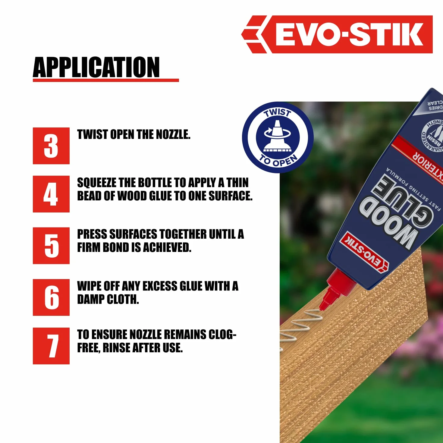 EVO-STIK Klej do drewna na zewnątrz 500 ml odporny na warunki atmosferyczne