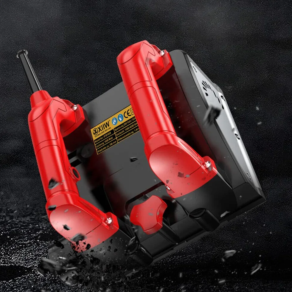 XIIW frezarka do betonu 1600W 4000UPM frezarka do walcowania frezarka renowacyjna frezarka do tynku frezarka do murów szlifierka do betonu walce szlifierka frezarka płaska frezarka do ściany Beton