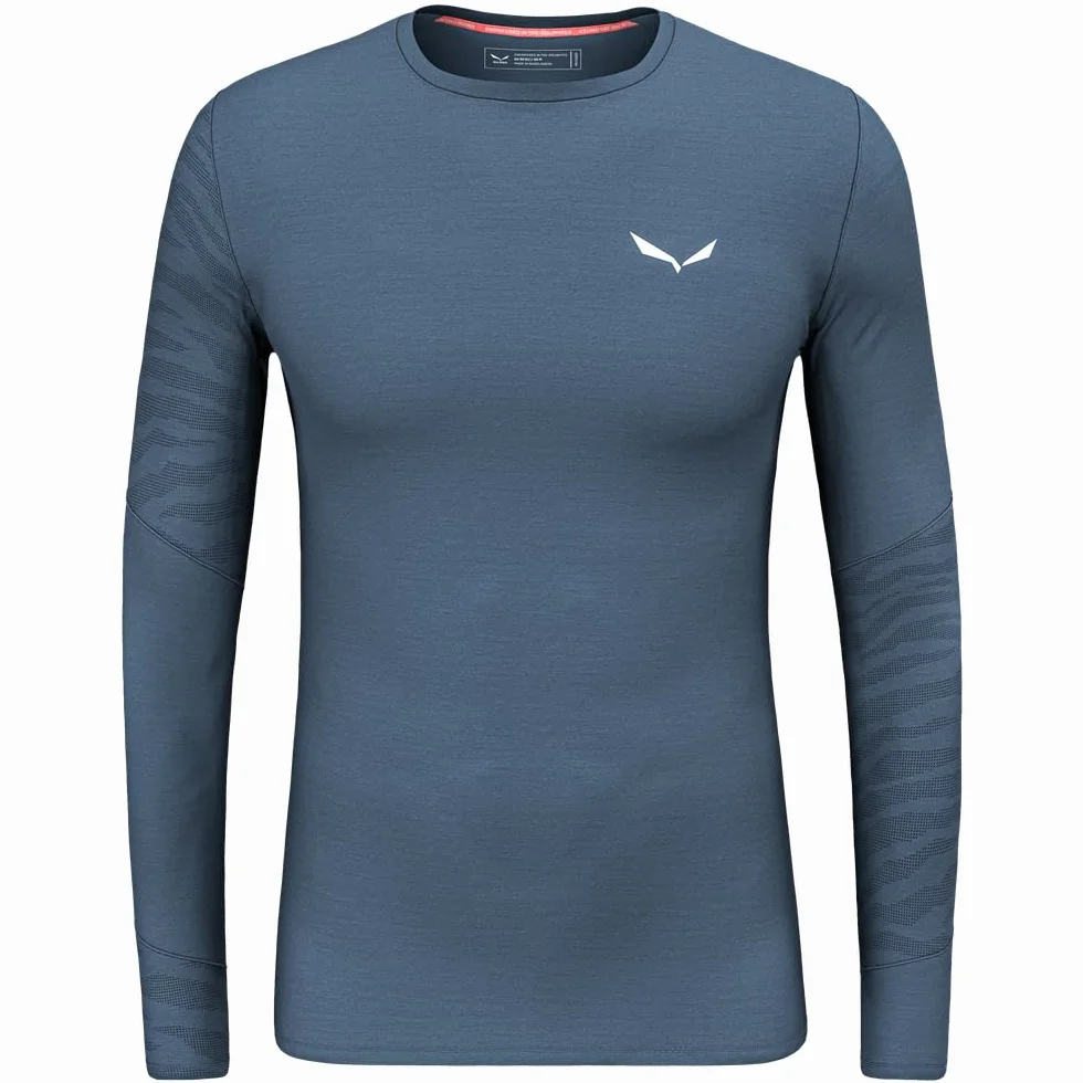 Salewa Cristallo Warm Amr M L/S Tee ., Dark Denim, XL