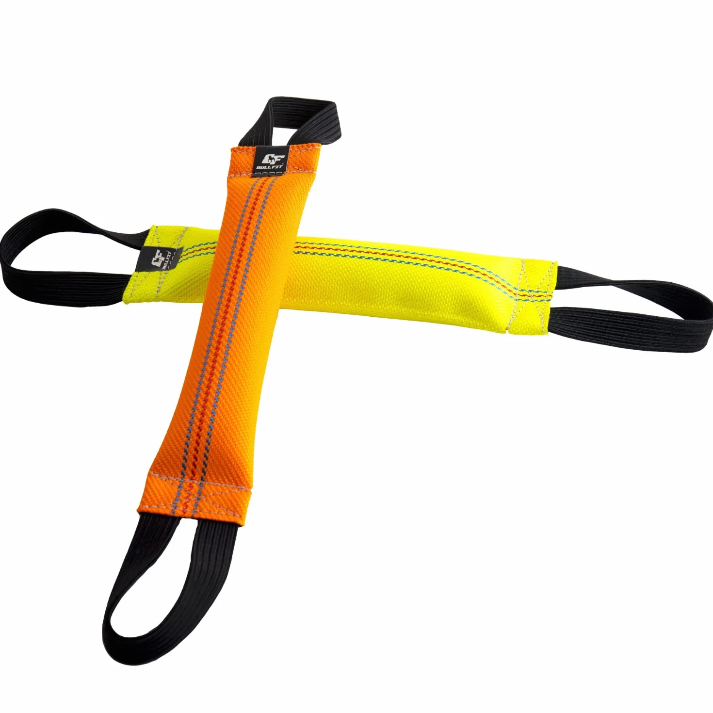 Bull Fit bungee Szarpak dla psa 30 cm, z dwiema rączkami - Bardzo wytrzymała zabawka dla psów do treningu obronnego i kynologii sportowej - Mocny Szarpak wąż strażacki, Aport Dummy pływający