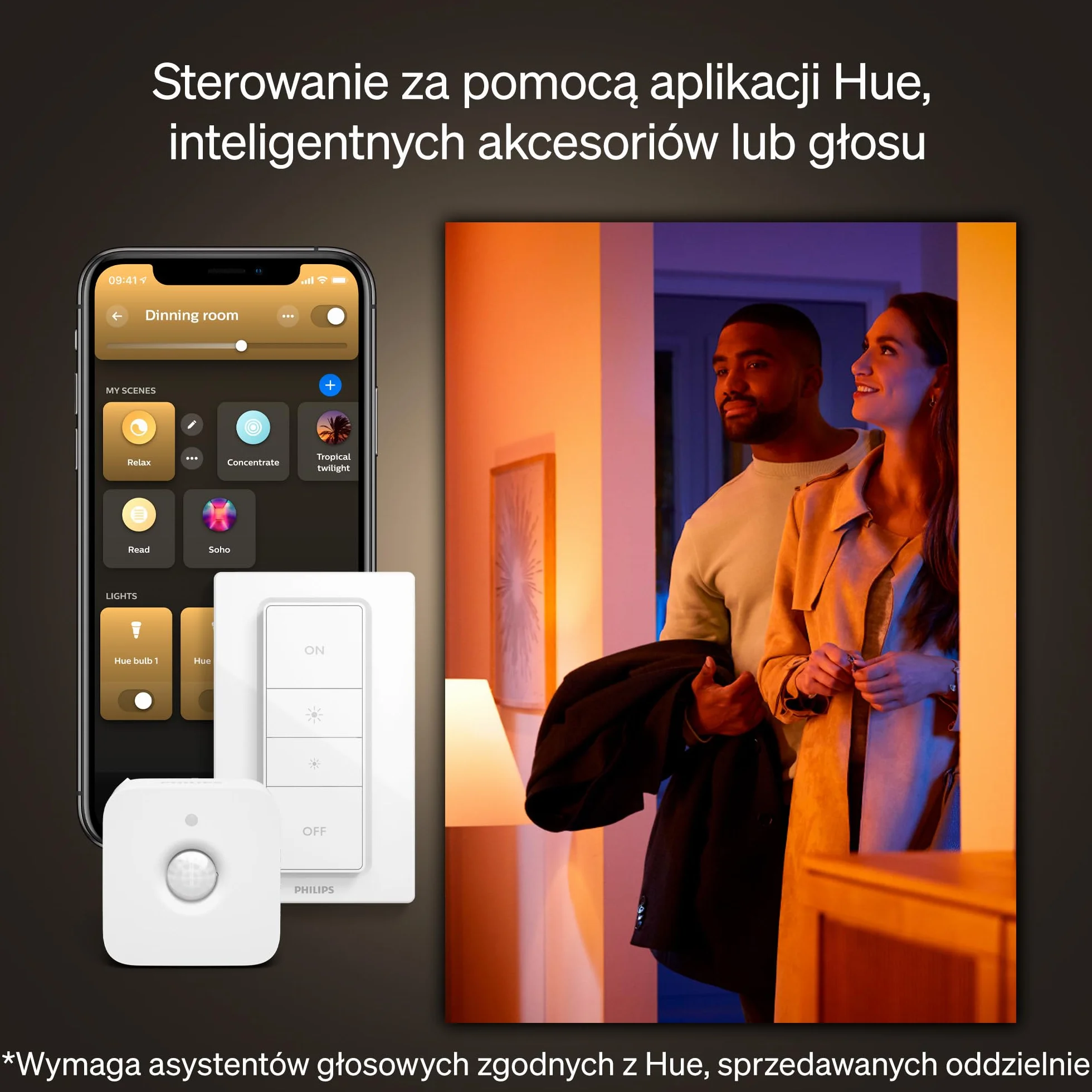 Philips Hue White Ambiance Adore reflektor wpuszczany, 1 opakowanie, Okrągły, Biały, nowa generacja
