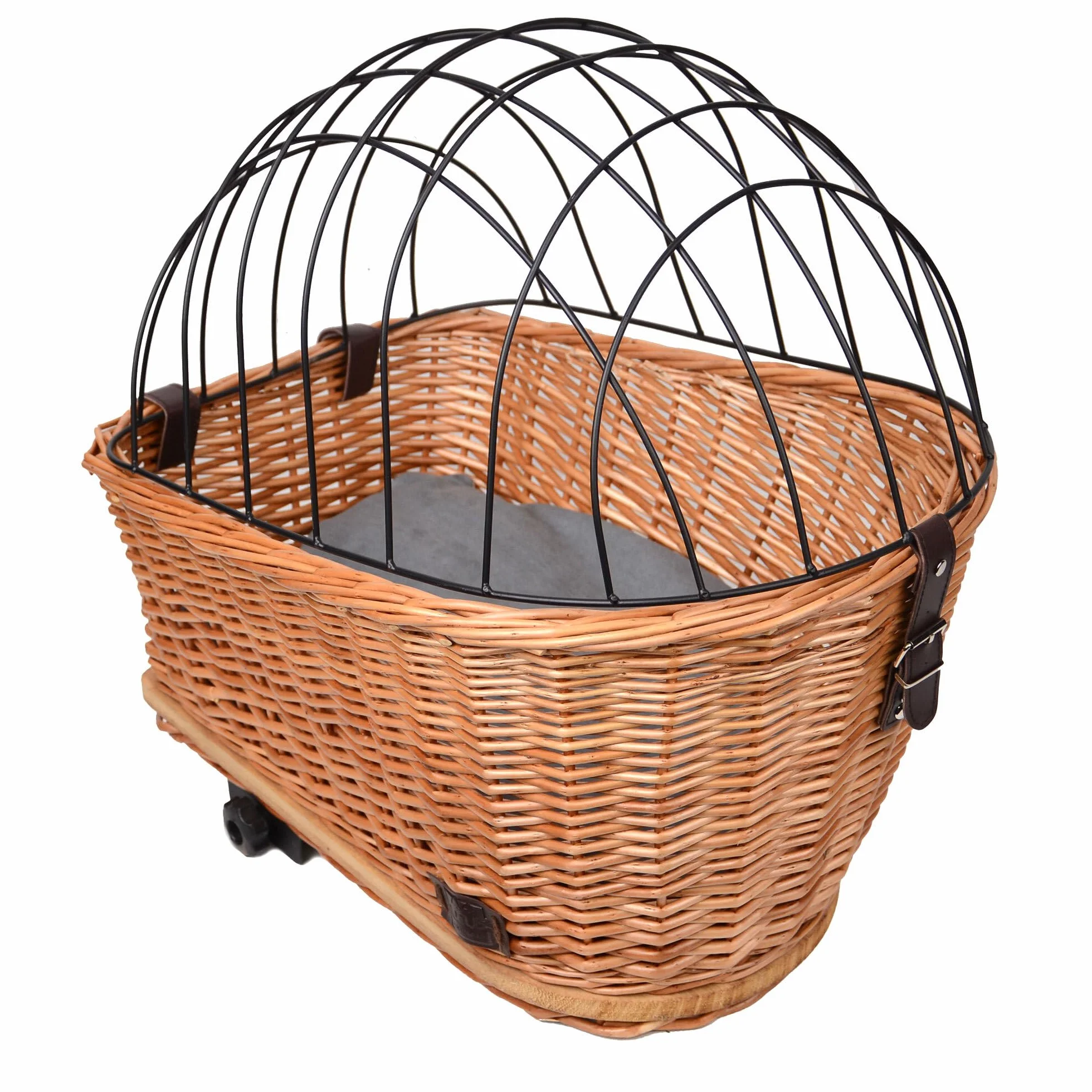 UNUS Kosz rowerowy dla psa z wikliny 47x29x34 cm