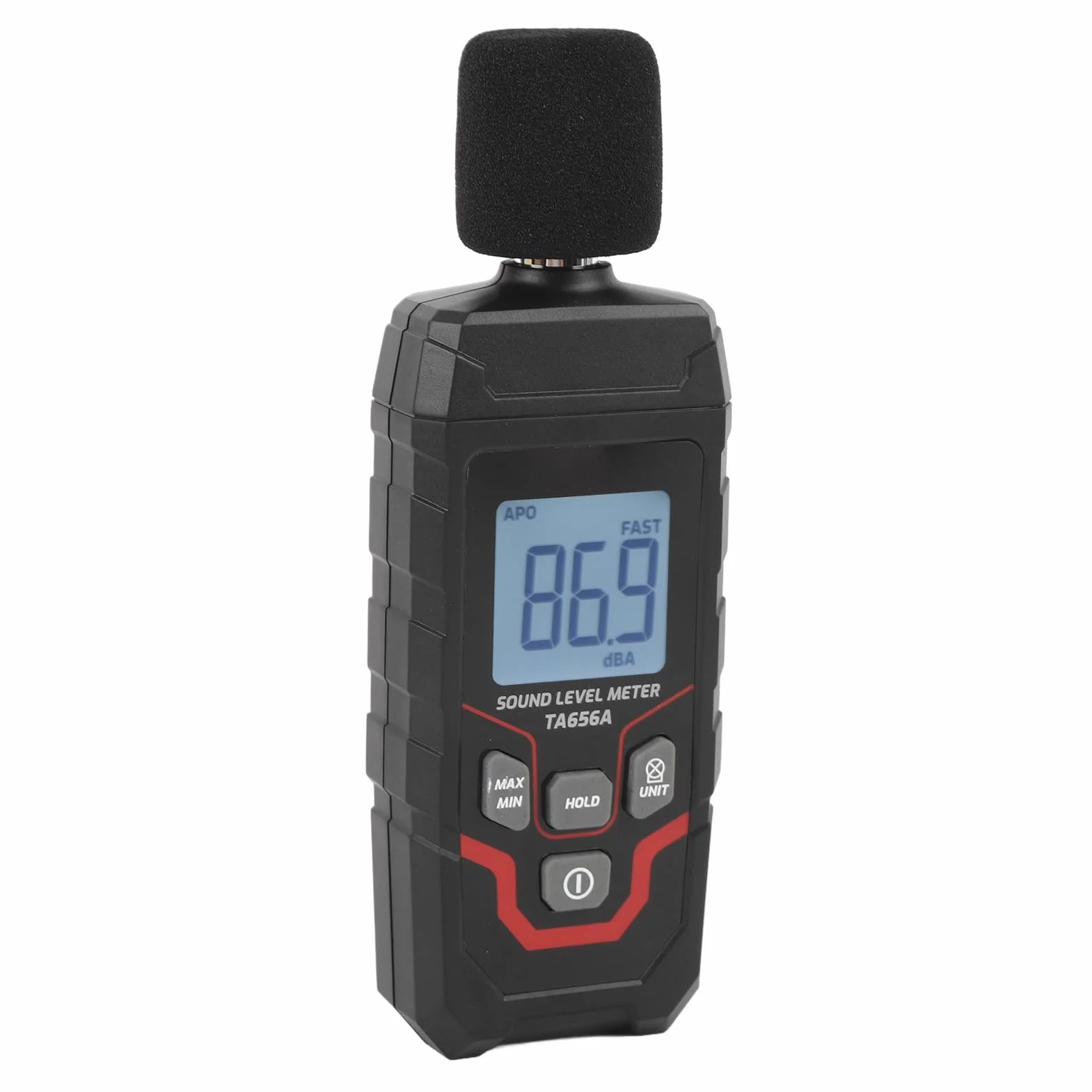 Cyfrowy Miernik Decybeli Przenośny Miernik Poziomu Dźwięku SPL 30-130 dBA z Podświetlanym Ekranem LCD