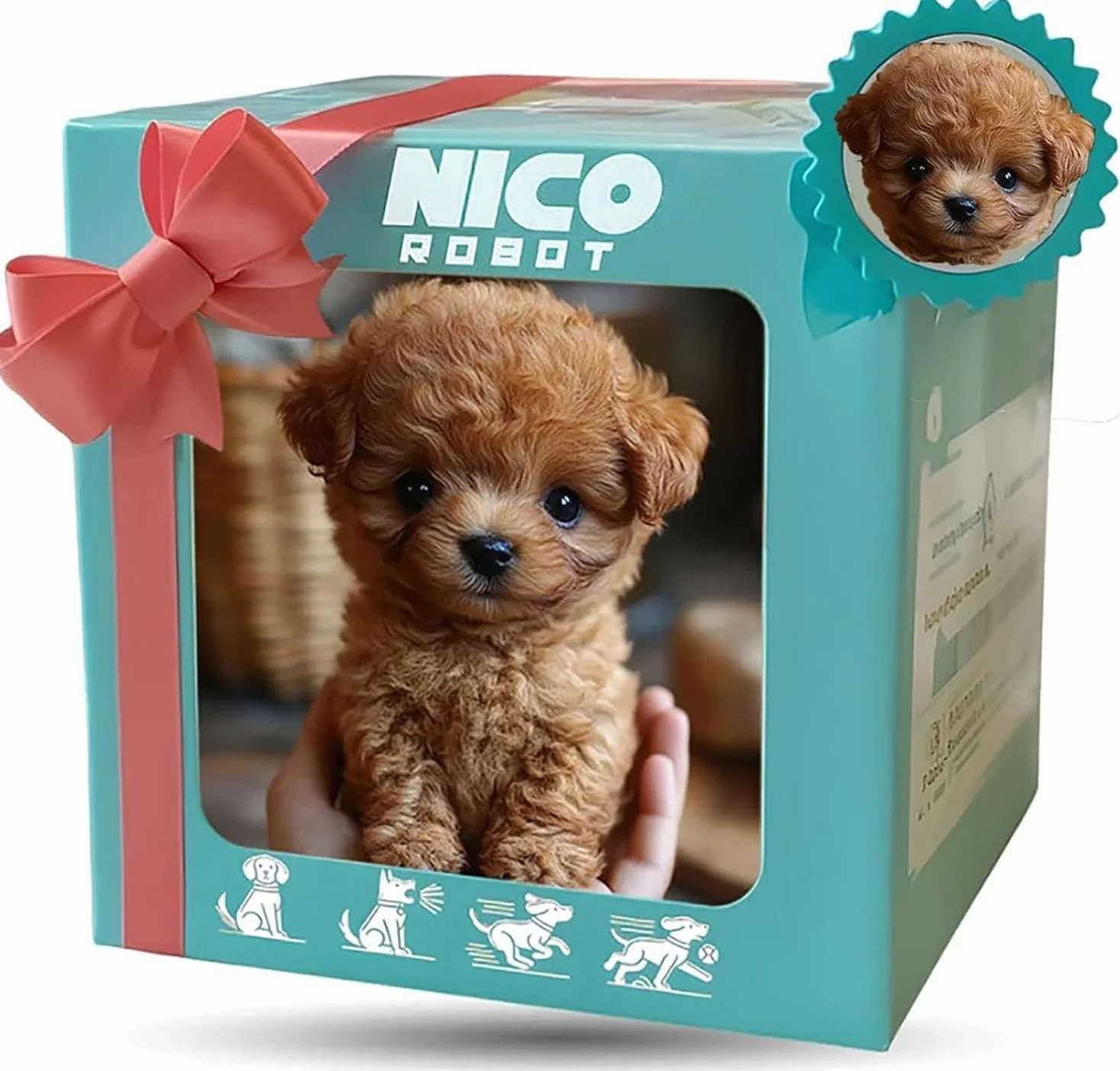 2025 Nowy Pies Robot, Robot Szczeniak, Który Zachowuje Się Jak Prawdziwy Szczeniak, Nicoo - My Realistic Robotic Puppy, Nico Dog Robot Dla Dorosłych, Ai Nico Robot Dog - Walking, Barking