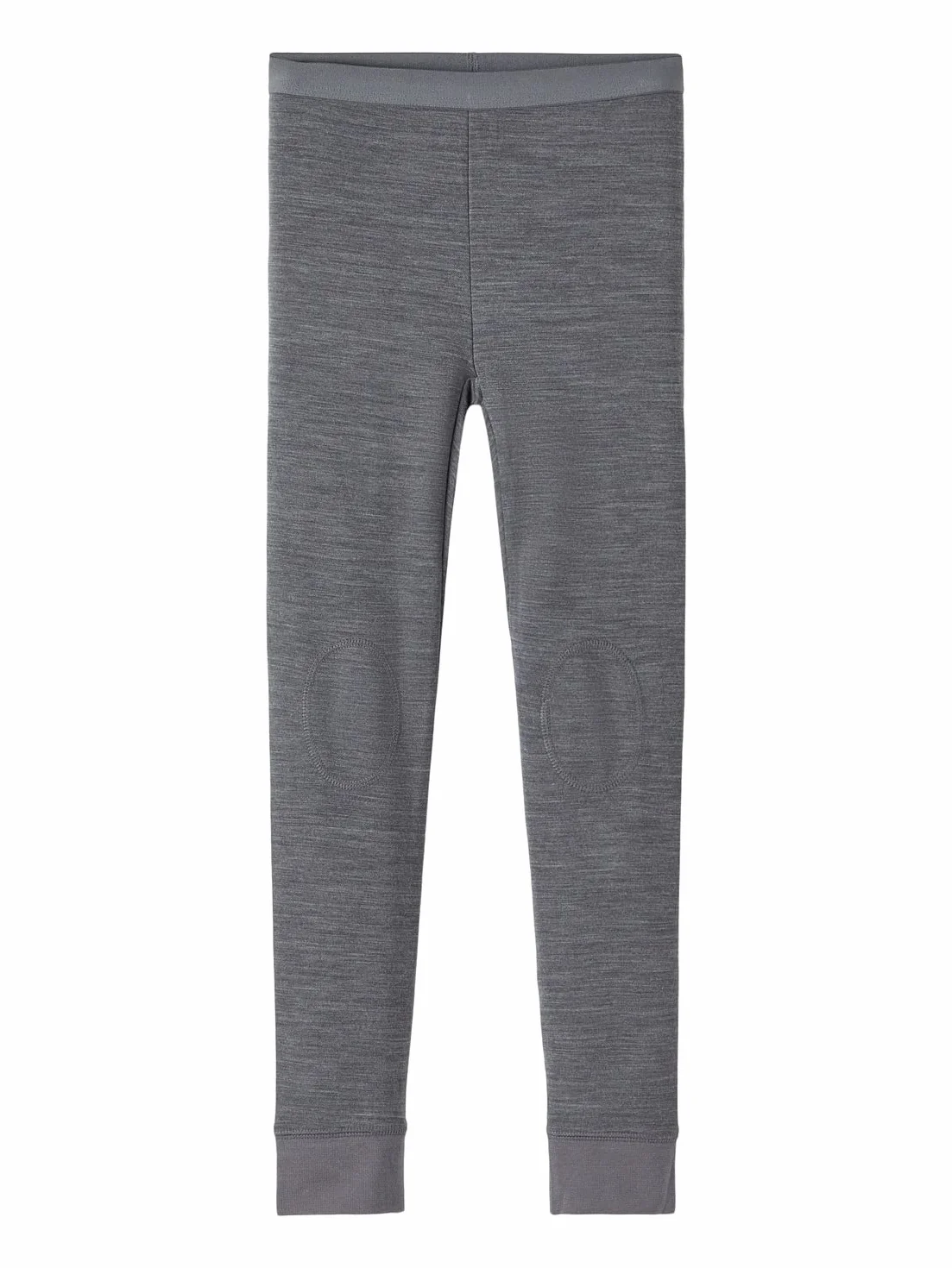 NAME IT Legginsy chłopięce Nkmwupsus Wool/Cot Longjohn XXIII, Szary żelazna brama (Iron Gate), 116