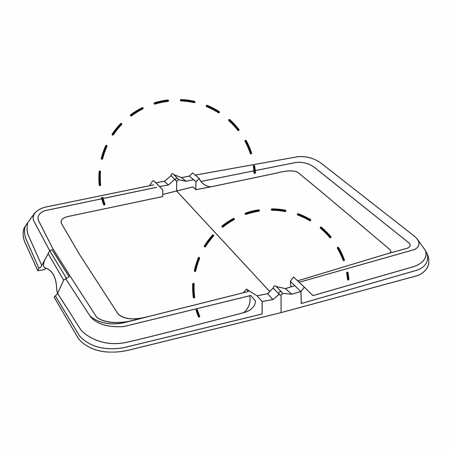 Aqpet Friends BauBox składany żwirek dla psa, składany 86 x 62 cm | tacka na maty chłodzące, idealna do szkolenia szczeniąt i użytku domowego