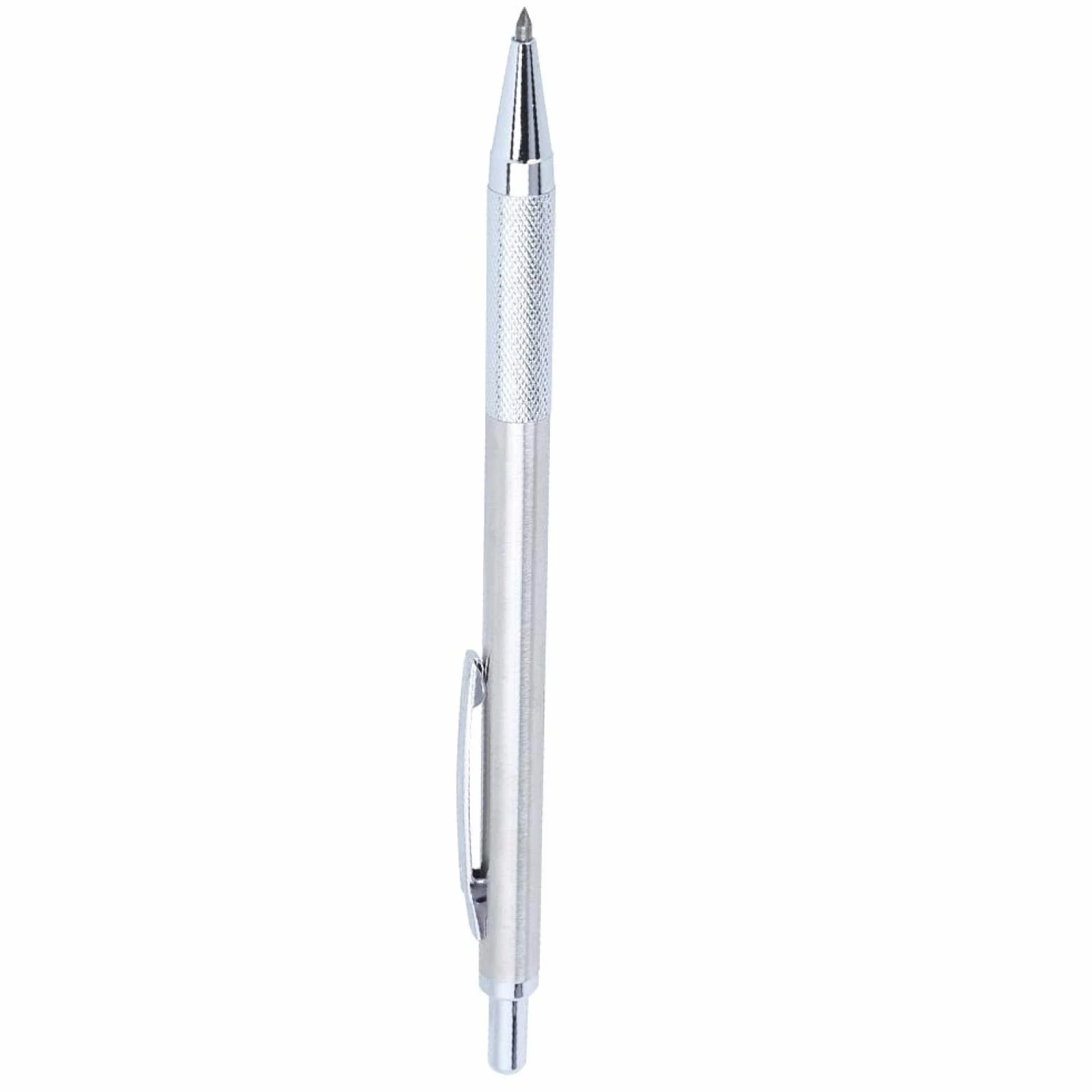 Pióro do grawerowania, końcówka ze stali wolframowej i długopis z twardego metalu, narzędzie do grawerowania metalu/szkła/plastiku/ceramiki itp. (Srebro)