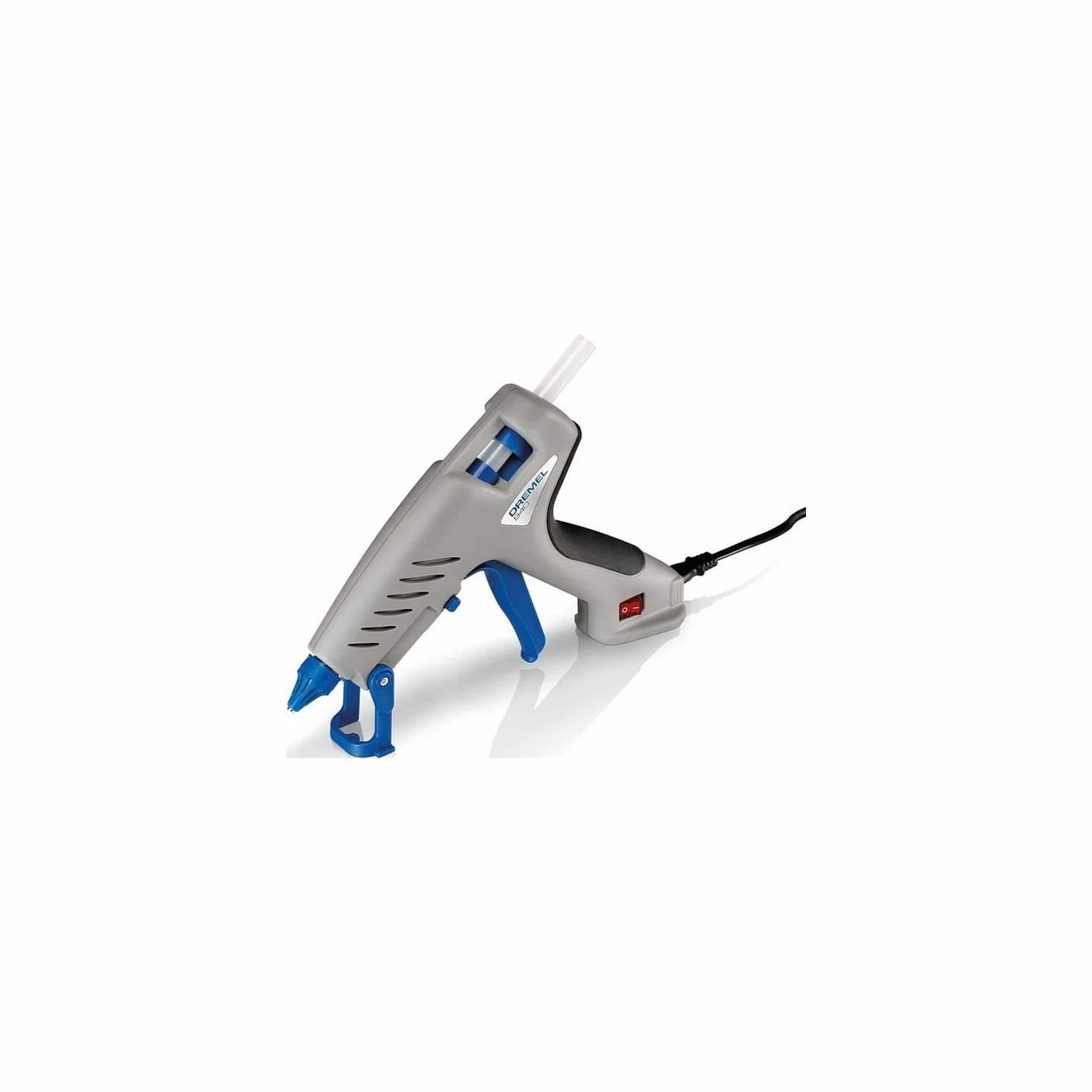 Dremel 940 195°C pistolet klejowy – pistolet na klej wysokotemperaturowy z precyzyjną końcówką zapobiegającą kapaniu, odłączanym przewodem i 3 wielozadaniowymi sztyftami kleju (11 mm)