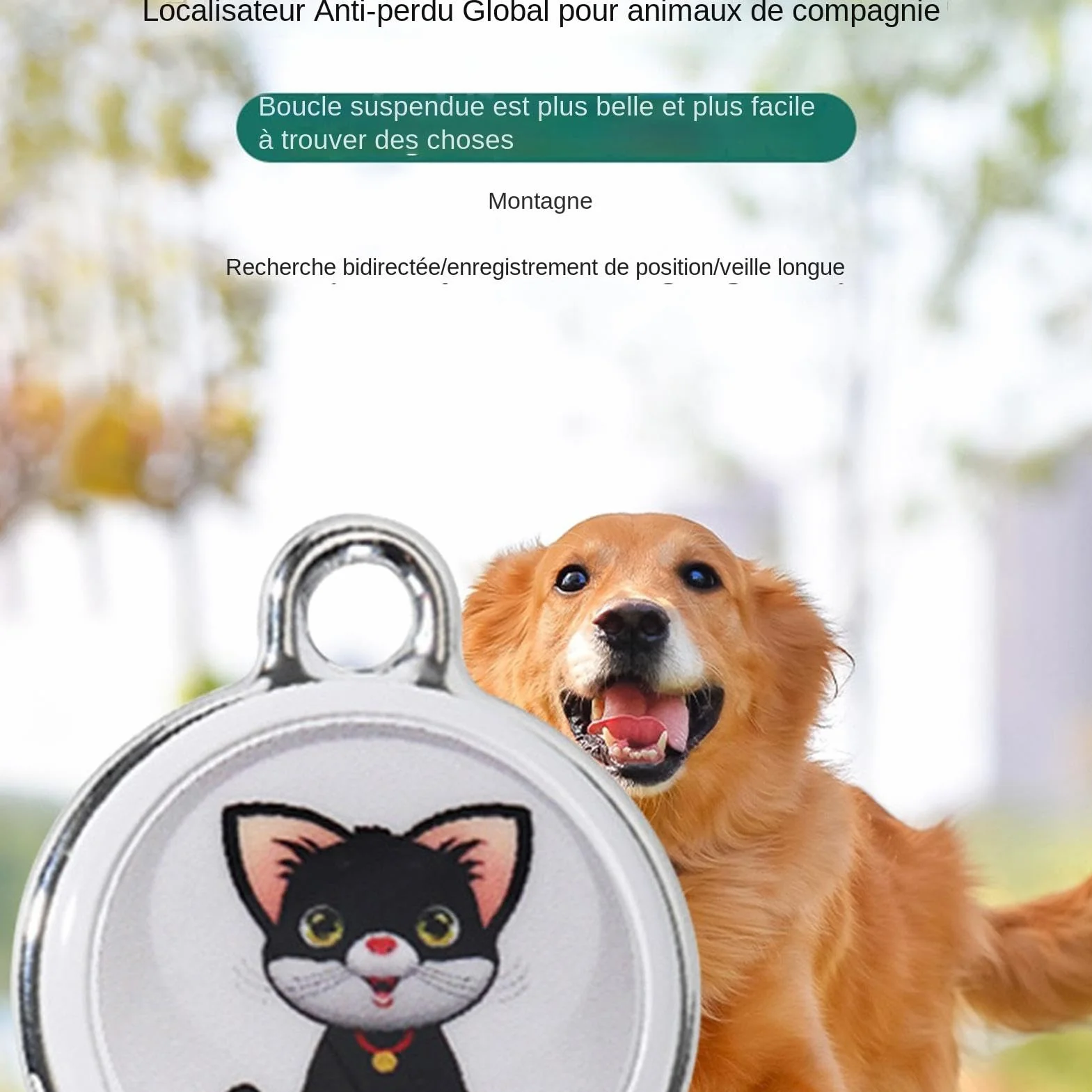 GPS tracker dla, urz?dzenie dla, wodoodporne inteligentne urz?dzenie zapobiegaj?ce zgubieniu | Urz?dzenie przeno?ne GPS Tracker lokalizacji zwierz?t domowych klucze, portfele, baga