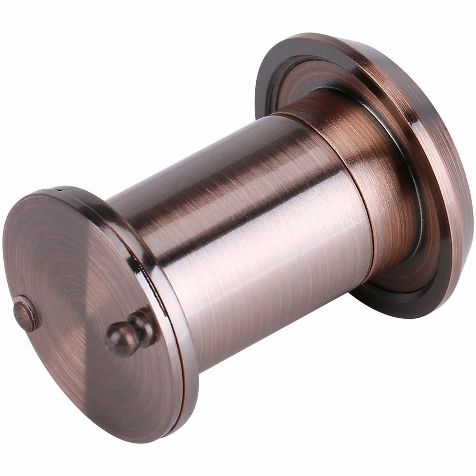 22mm220 Stopni Szerokokątny Wizjer do Drzwi, Szkło Optyczne Bezpieczeństwa w Domu i Materiał Mosiężny, Odpowiedni do Drzwi o Grubości 35~60mm Mm, Akcesoria do Drzwi(Czerwony Brąz)