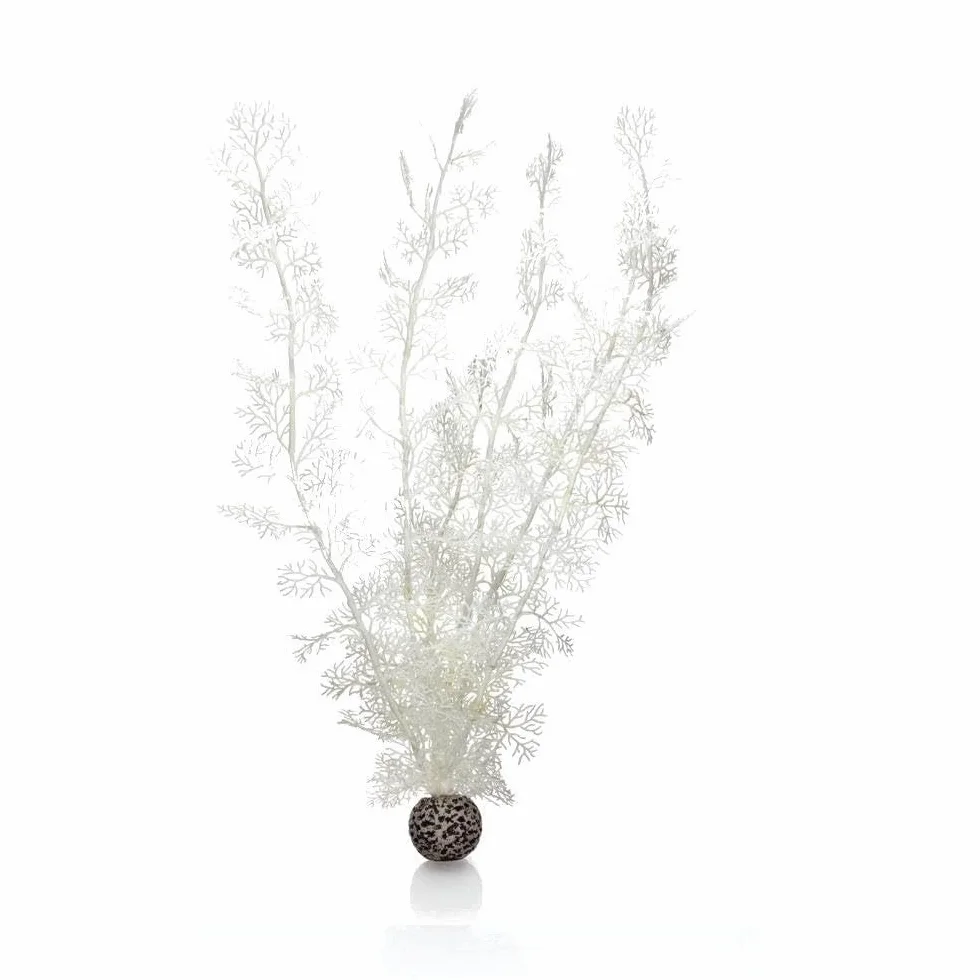 biOrb 46074 Koral rogowy XL biały – duża dekoracja akwarium, naturalny sztuczny koral z tworzywa sztucznego do dekoracji akwarium, łatwy do czyszczenia, nadaje się do wody słodkiej i morskiej