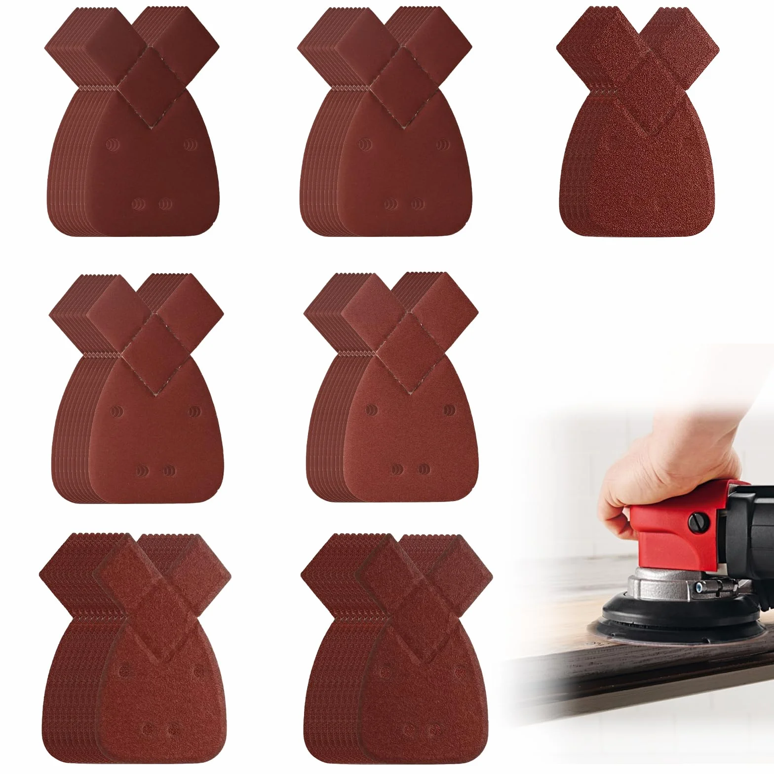 Black and Decker Mouse arkusze ścierne gradacja 40-320 65 sztuk do szlifierki trójkątnej