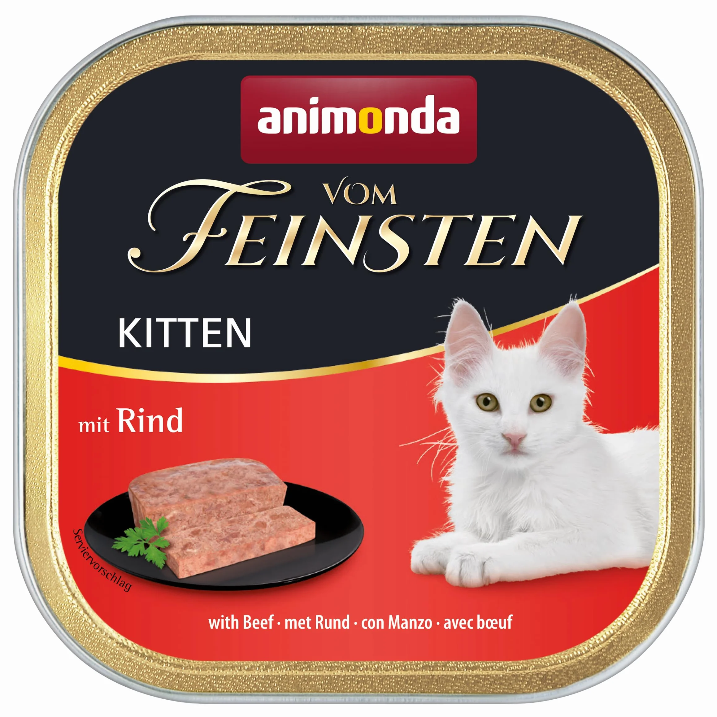 Animonda Vom Feinsten Kitten Karma dla Kotów, Mix Smaków, 32x100 g